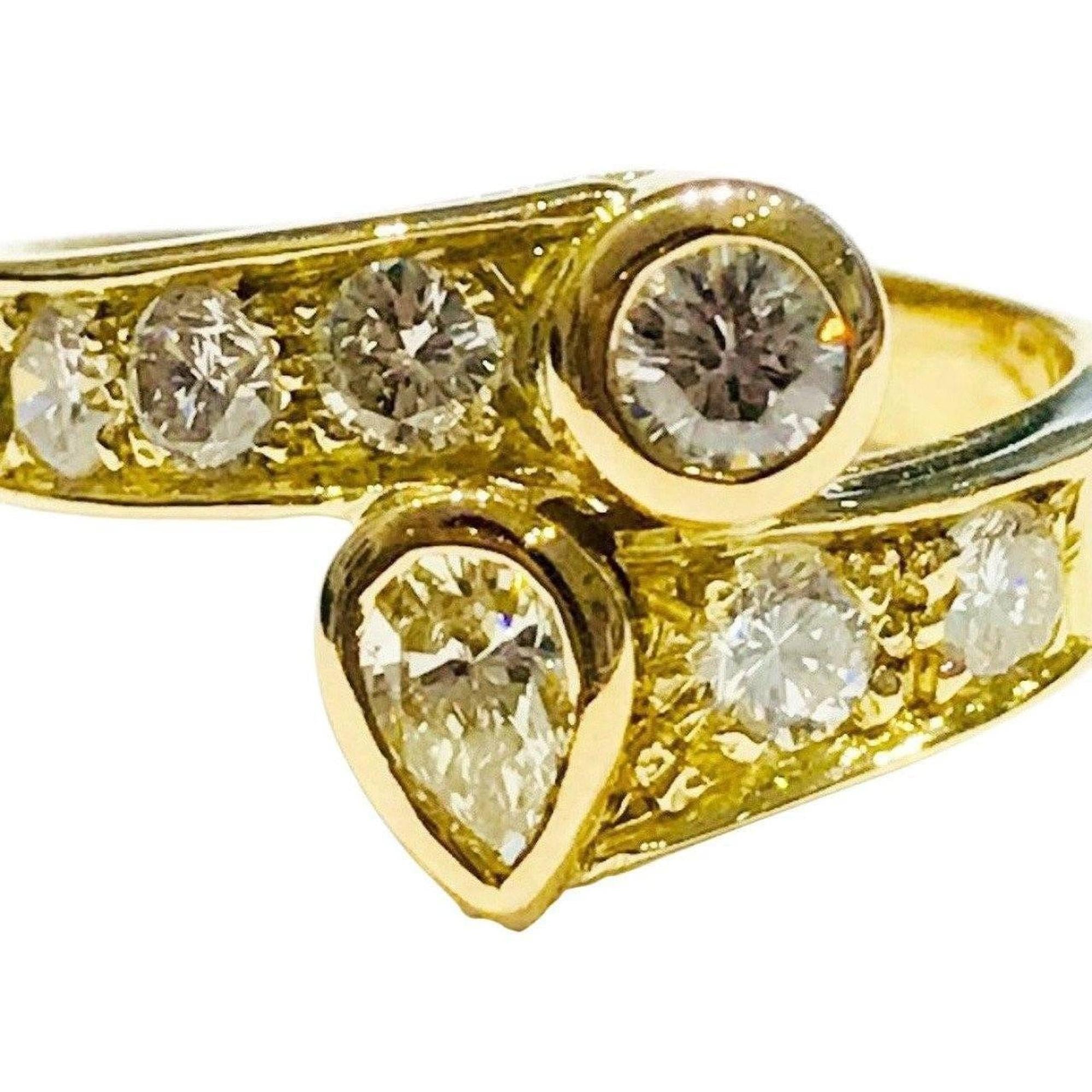 18 Karat Yellow Gold Diamond Ring