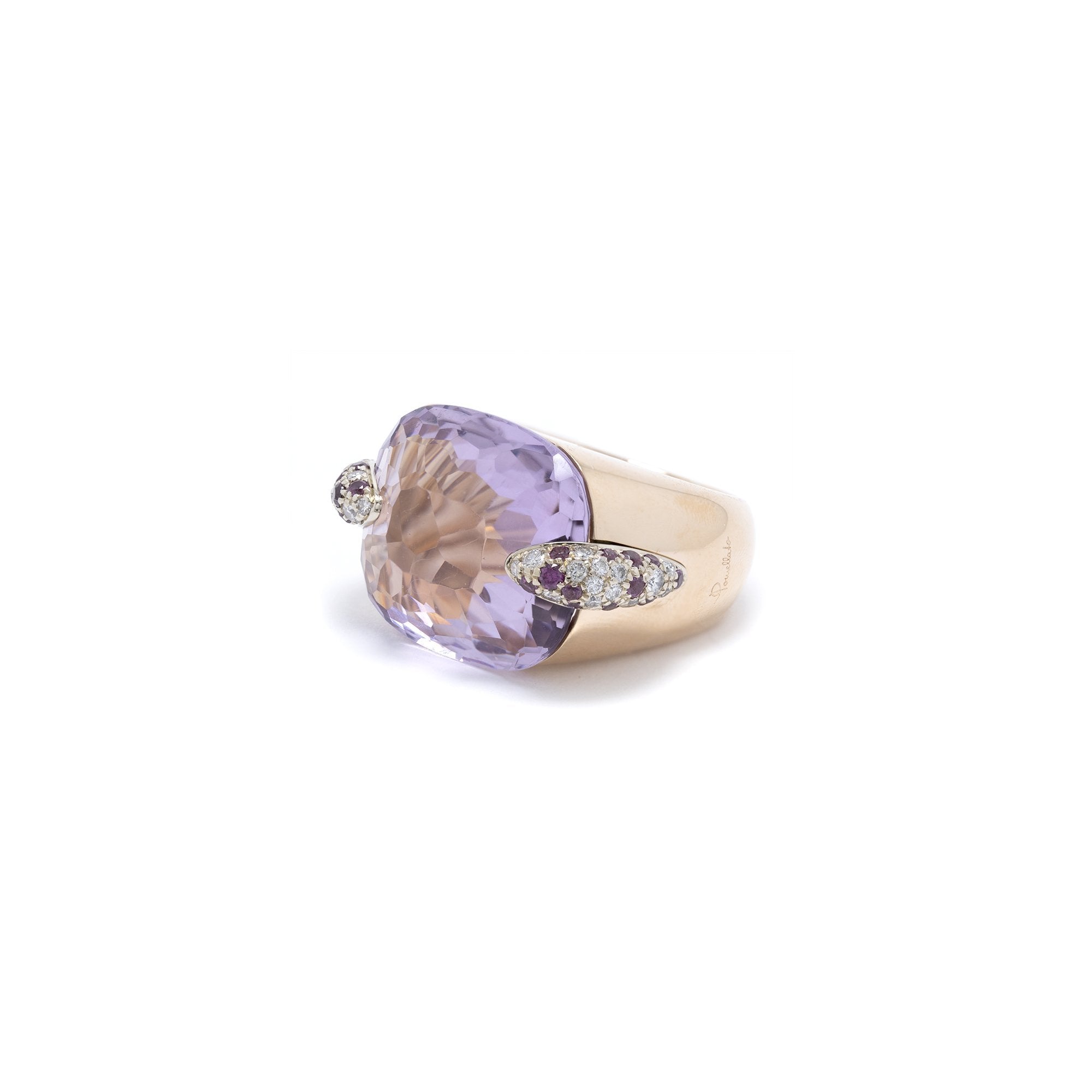 18k Gold Amethyst Cocktail Ring
