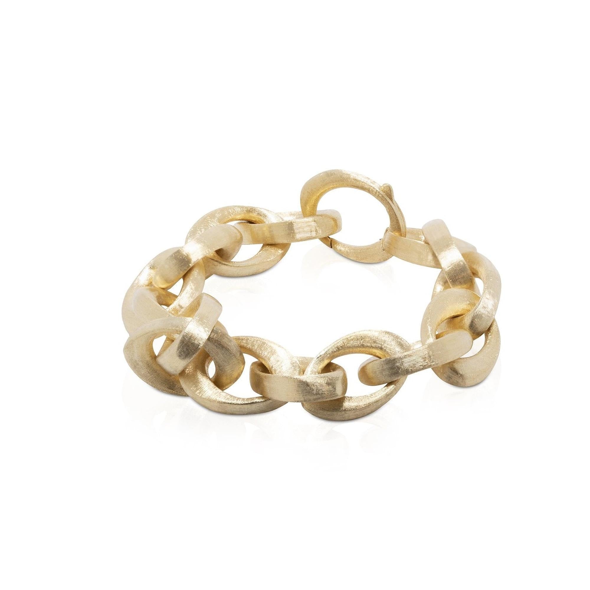 18k Gold Large Oval Link Bracelet