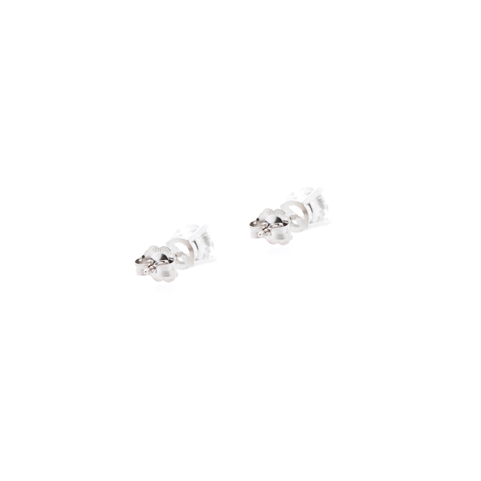 18k White Gold 2.00 tcw. Diamond Stud Earrings