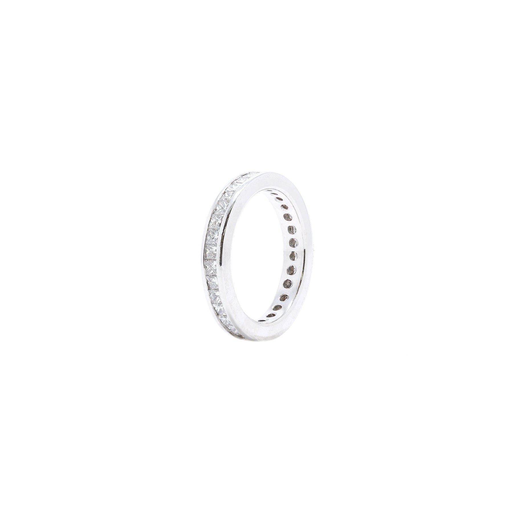 18k White Gold Diamond Eternity Band Ring