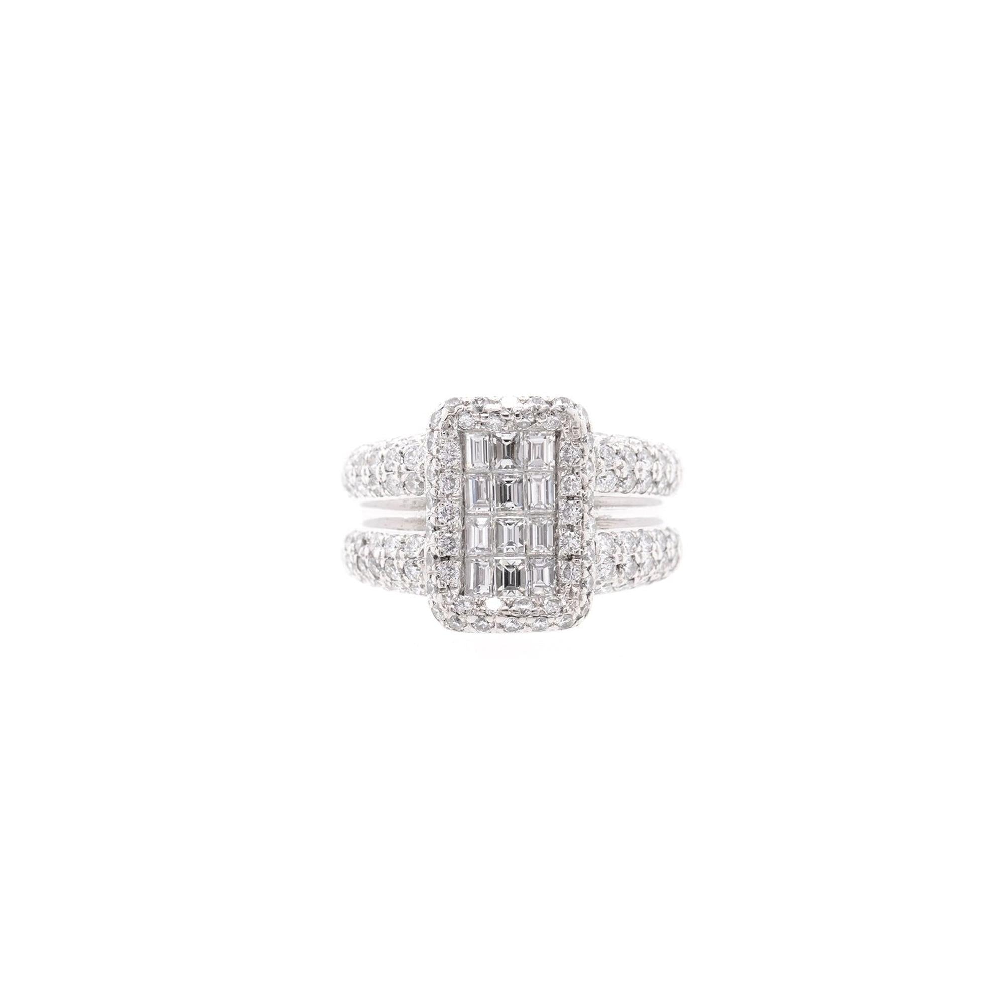 18k White Gold Diamond Ring