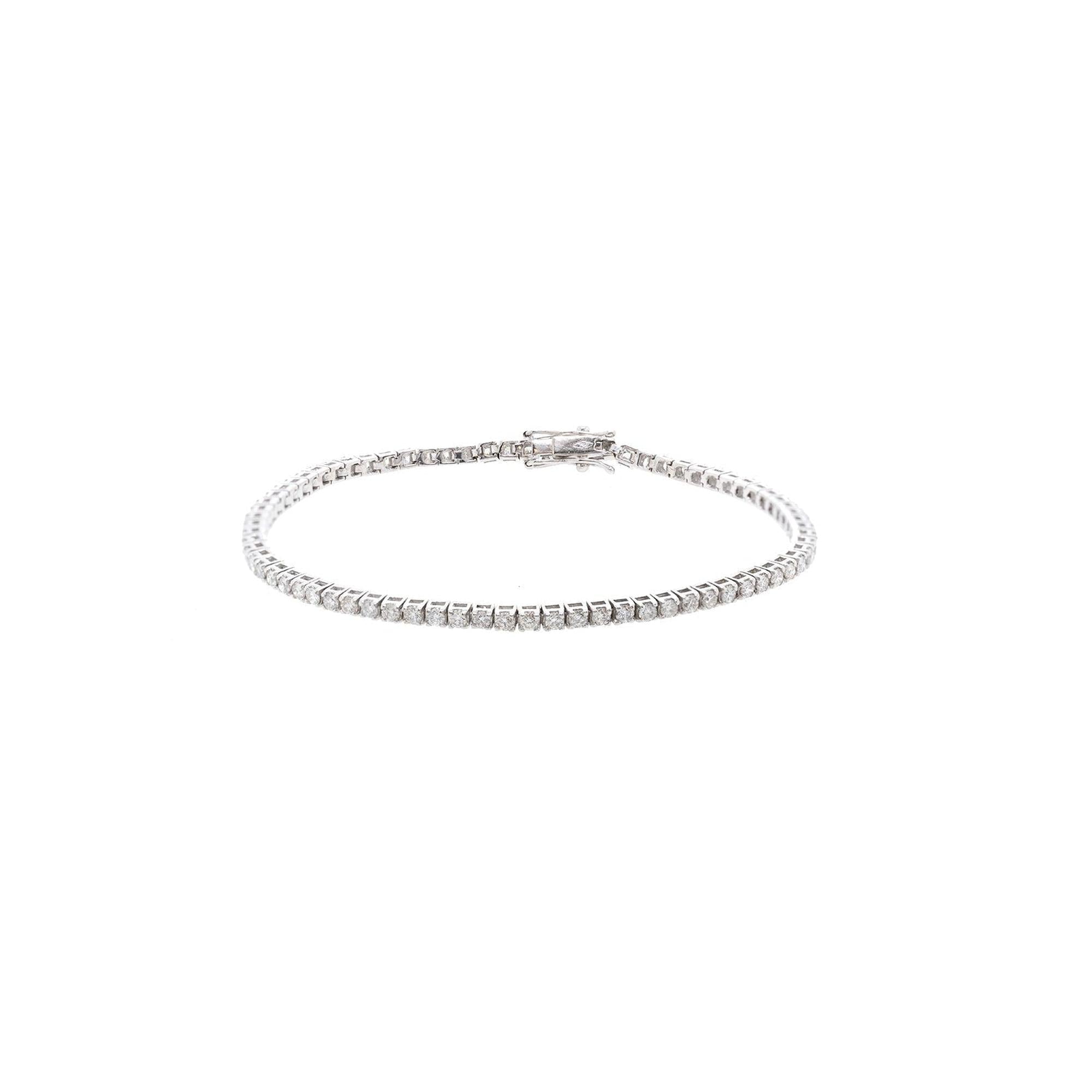 18k White Gold Diamond Tennis Bracelet