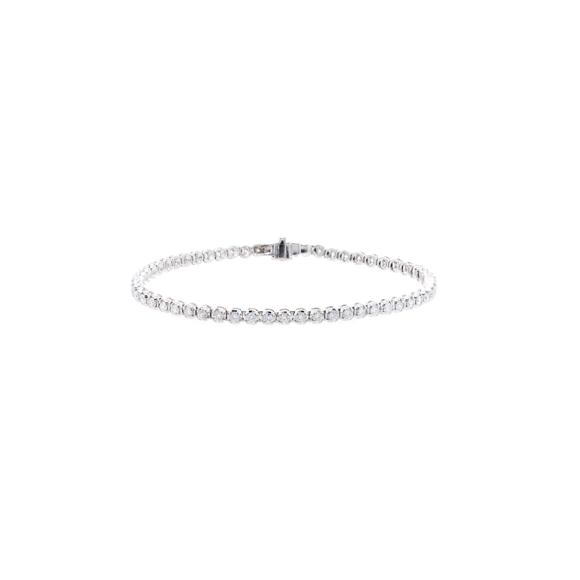 18k White Gold Diamond Tennis Bracelet