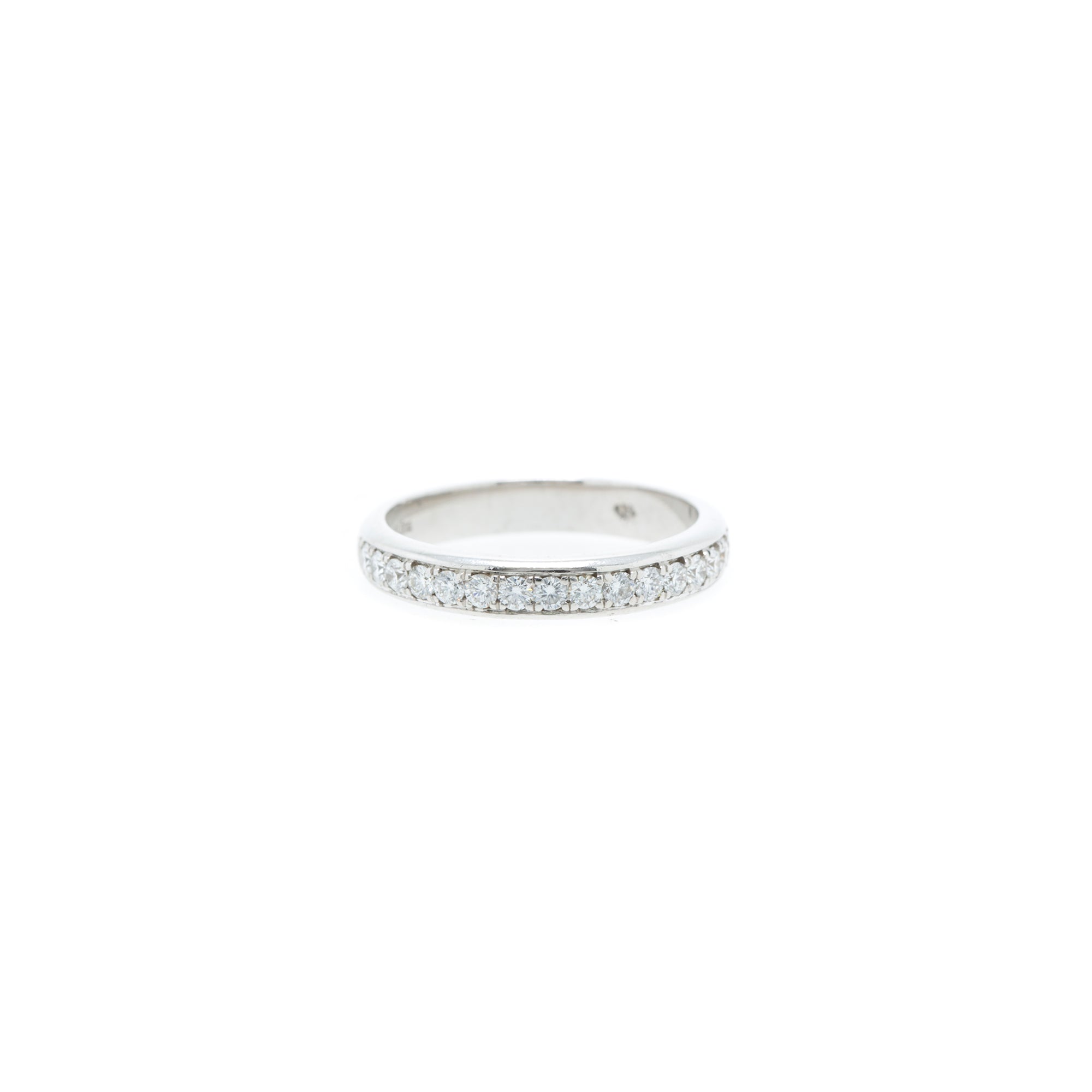18k White Gold Diamond Wedding Band