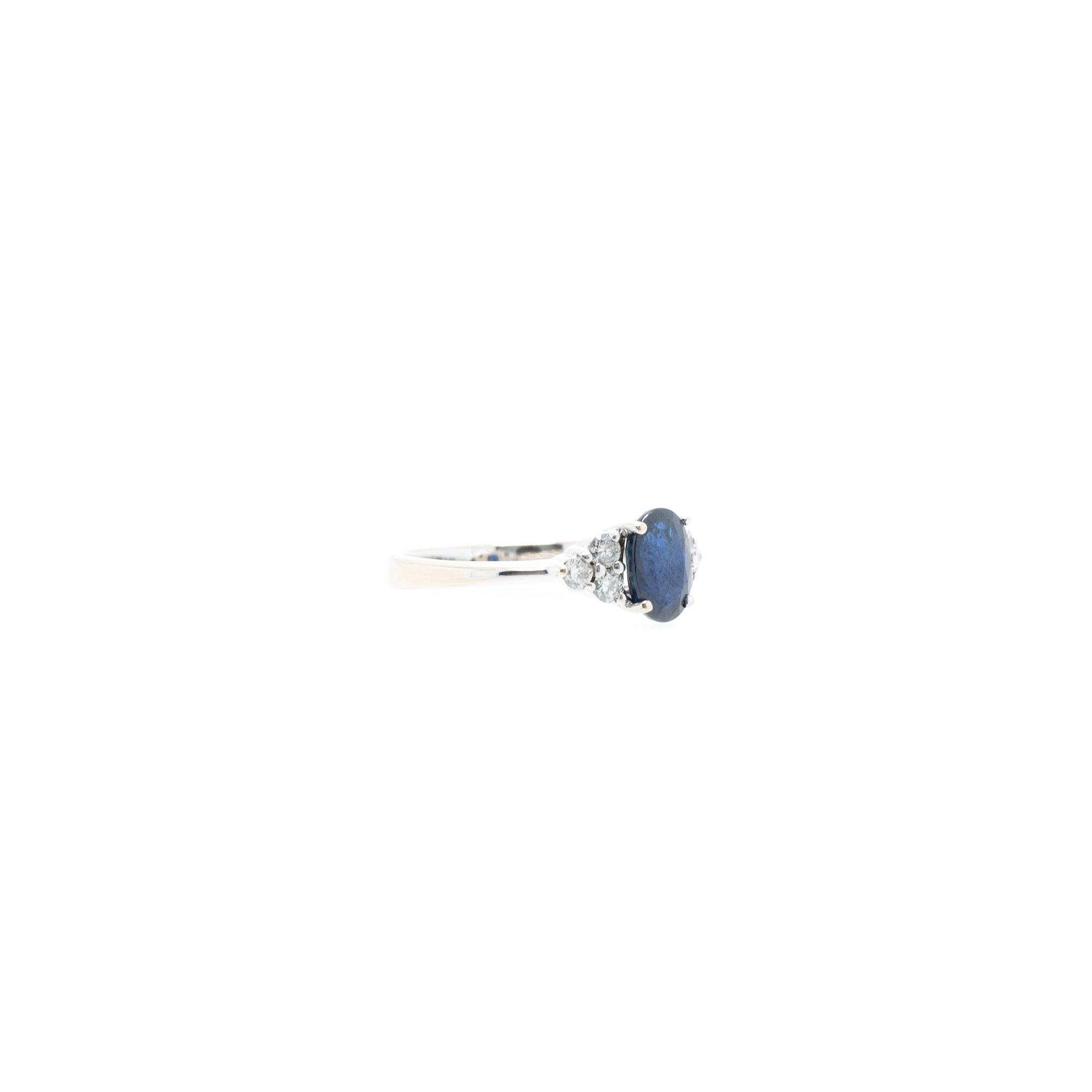 18k White Gold Sapphire & Diamond Cocktail Ring