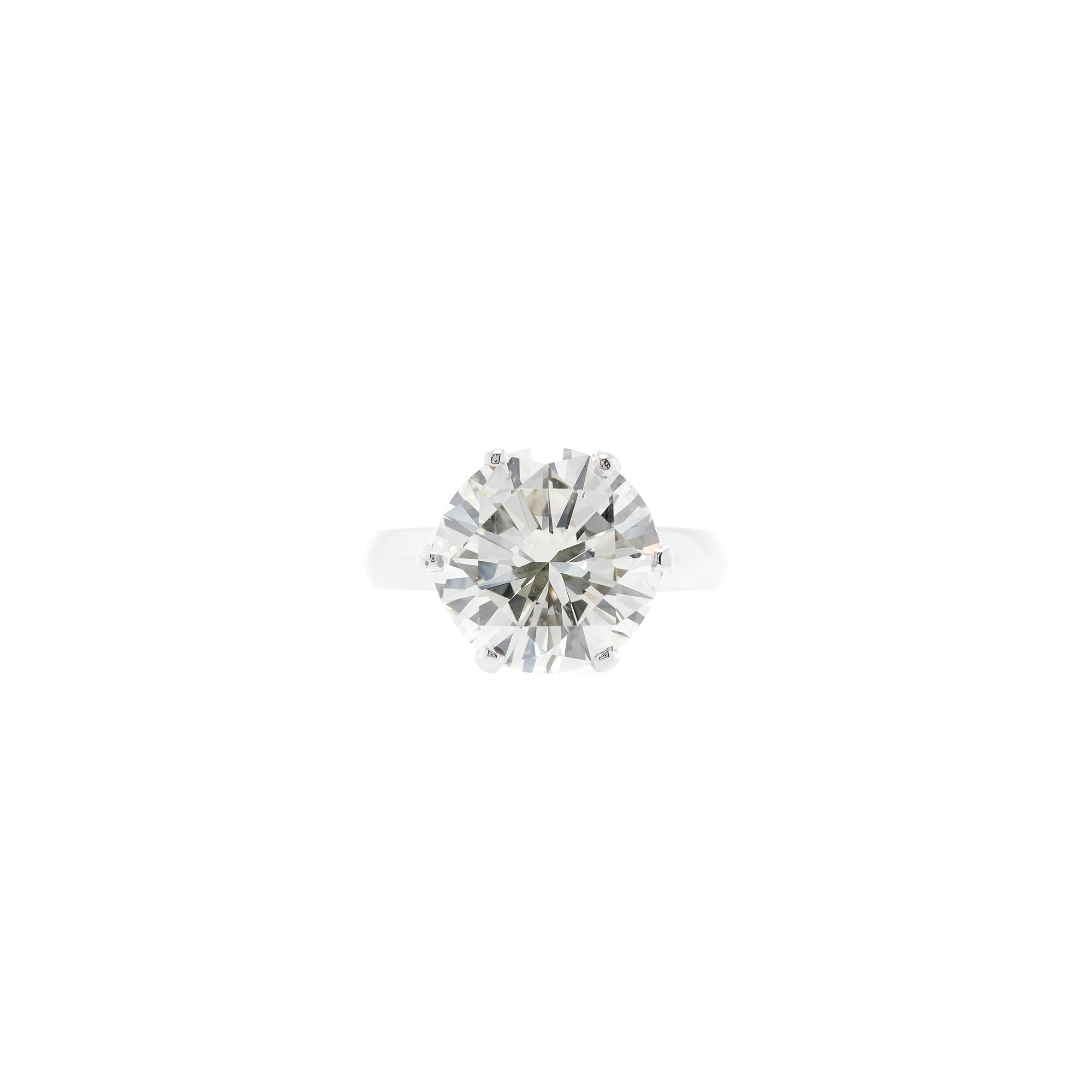 18k White Gold Solitaire 5.65 ct. Diamond Ring