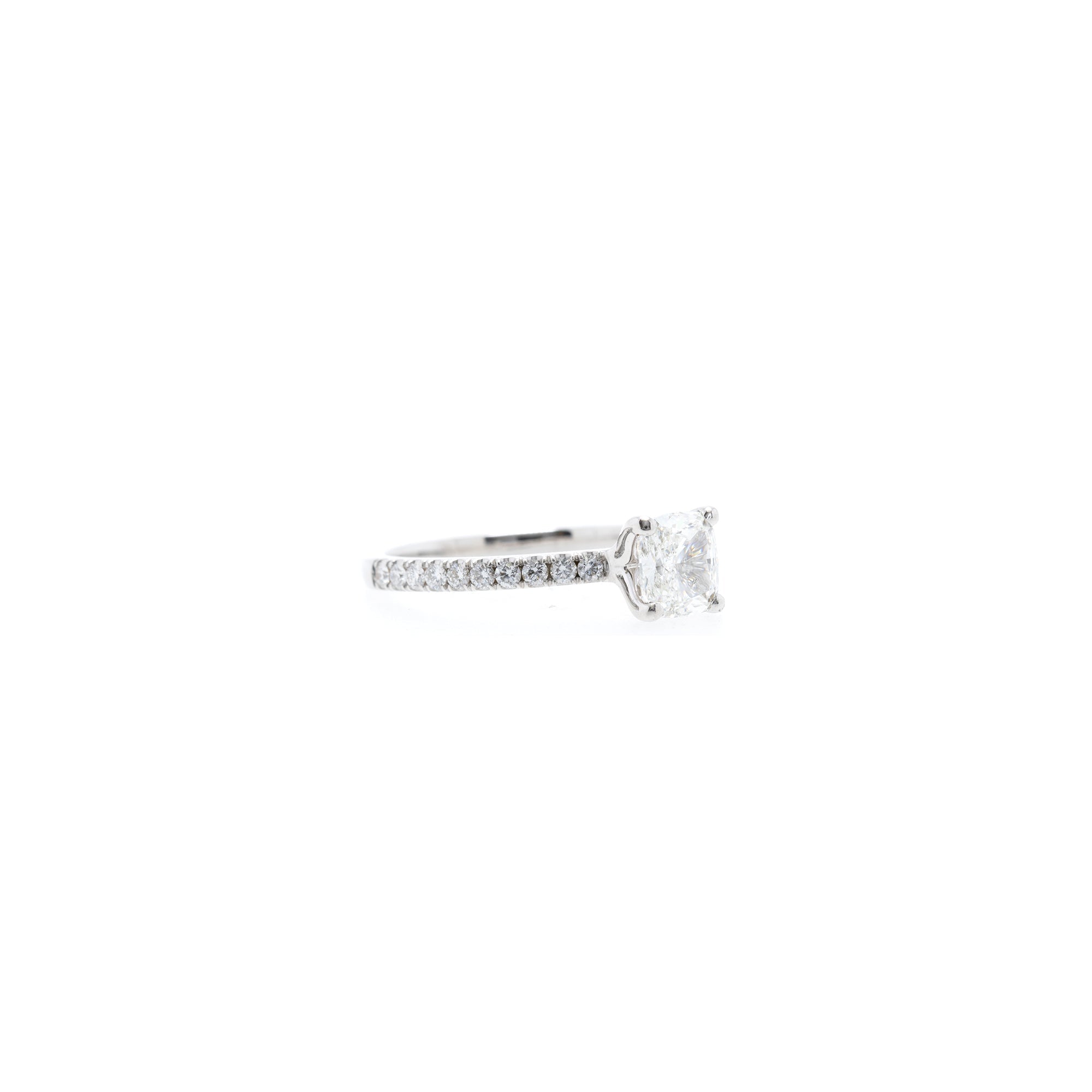 1.01 ct. Cushion Cut Diamond Ring