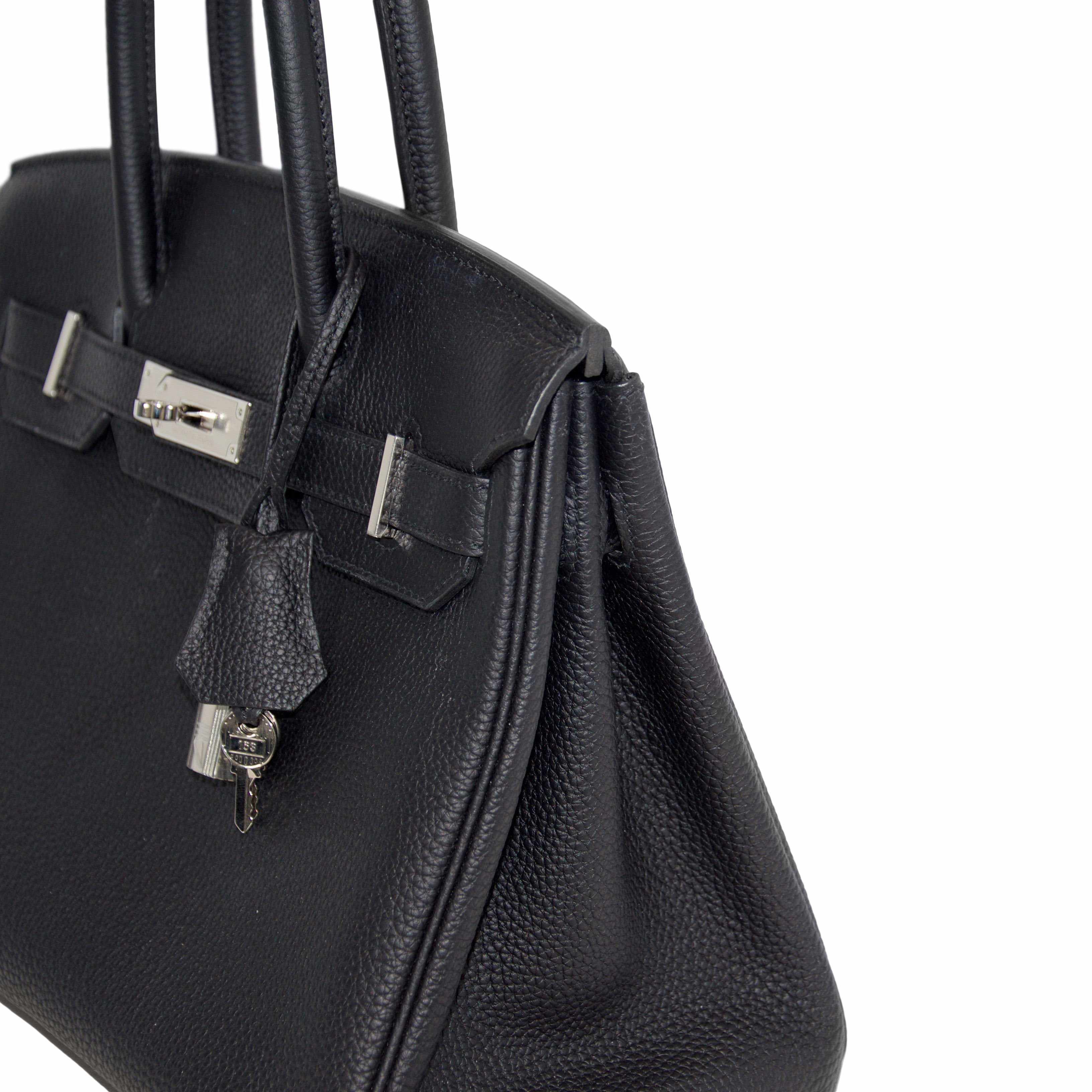 2018 Hermes Black Togo Birkin 30