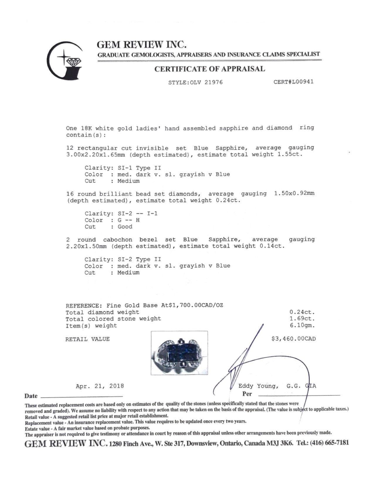 Sapphire and Diamond Ring