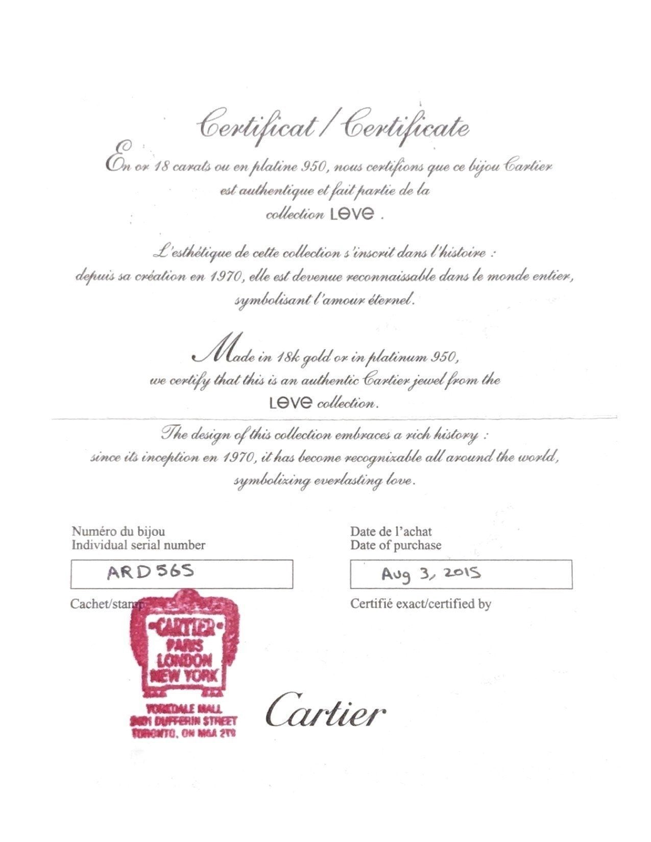 Cartier Love Bracelet with 4 Diamonds