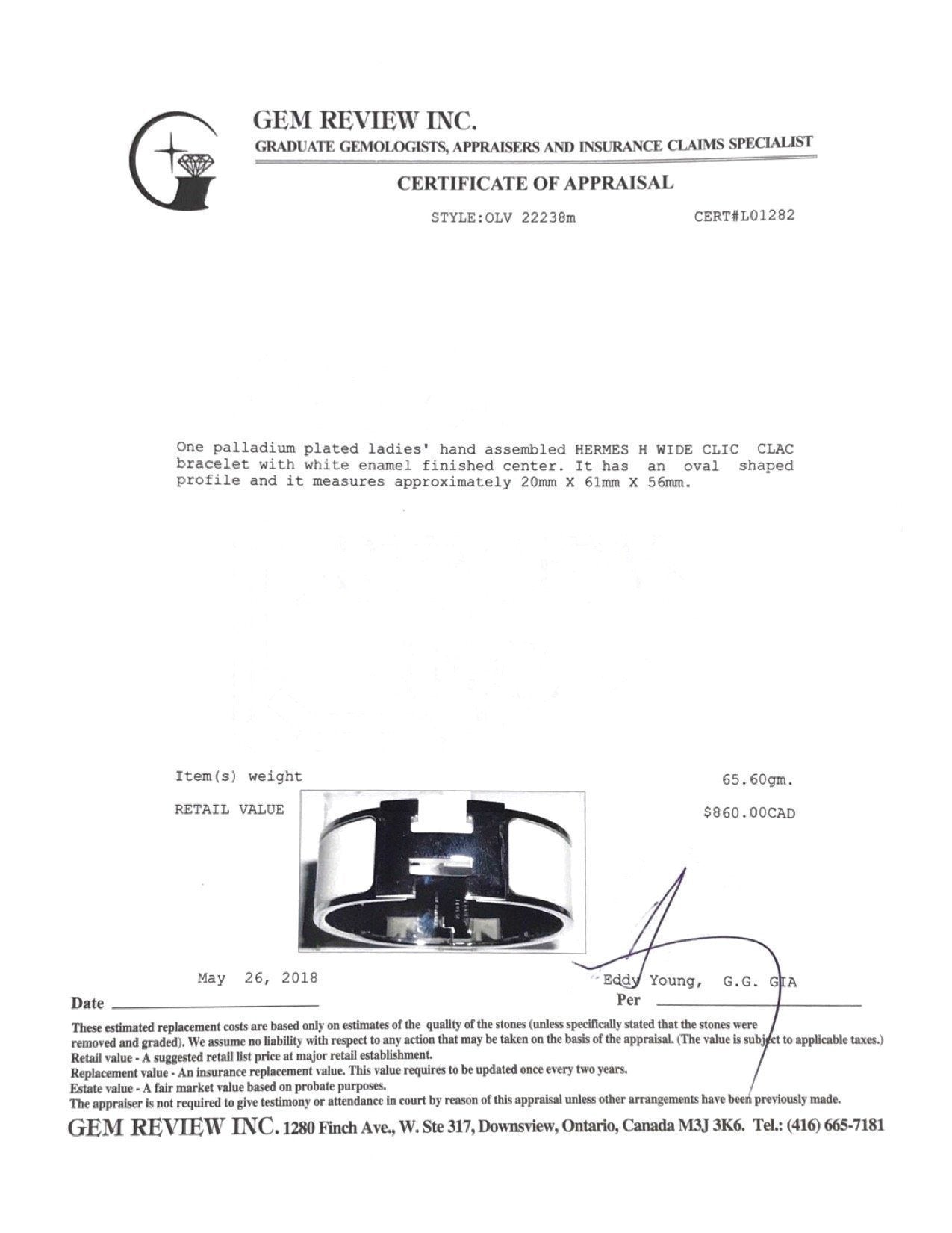 Hermes Wide Clic Clac H Bracelet