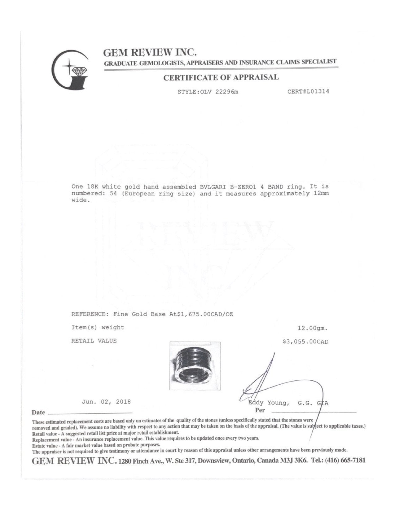 Bulgari B.Zero 1 4-Band Ring