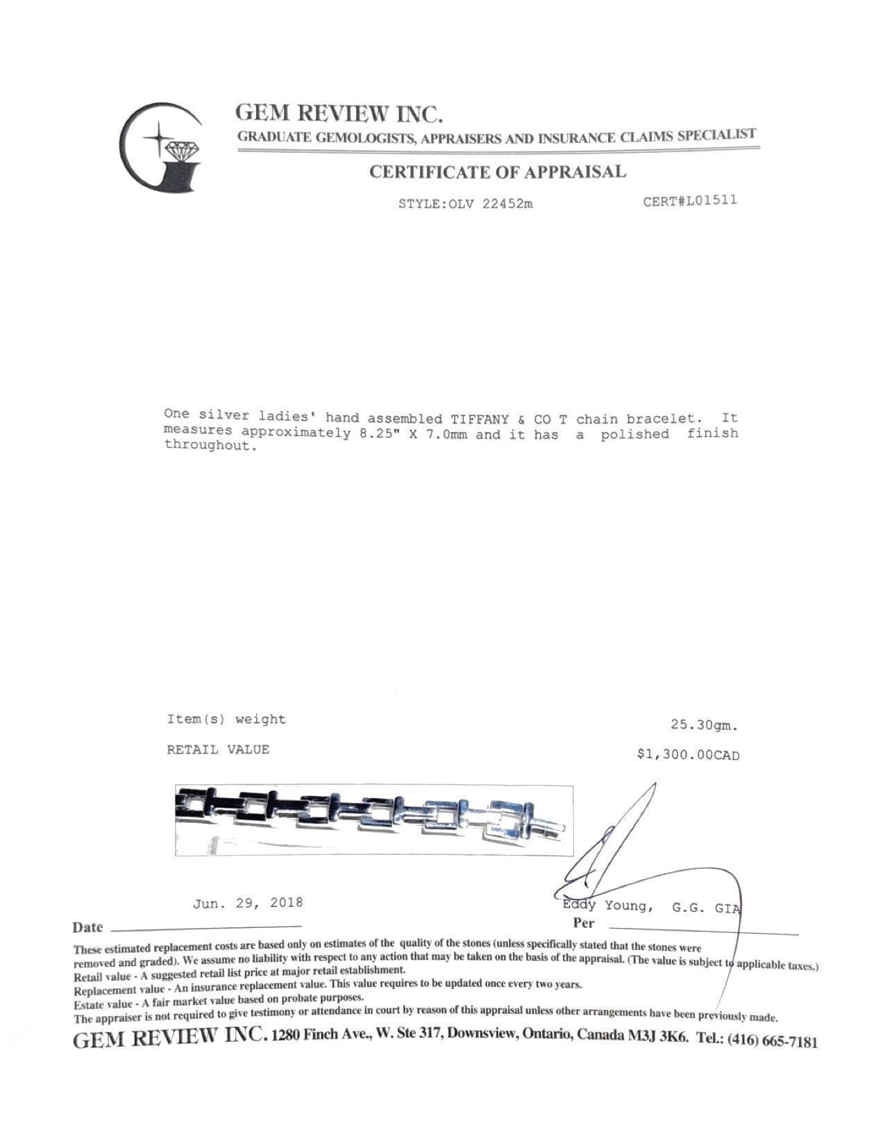 Tiffany & Co. T Chain Bracelet