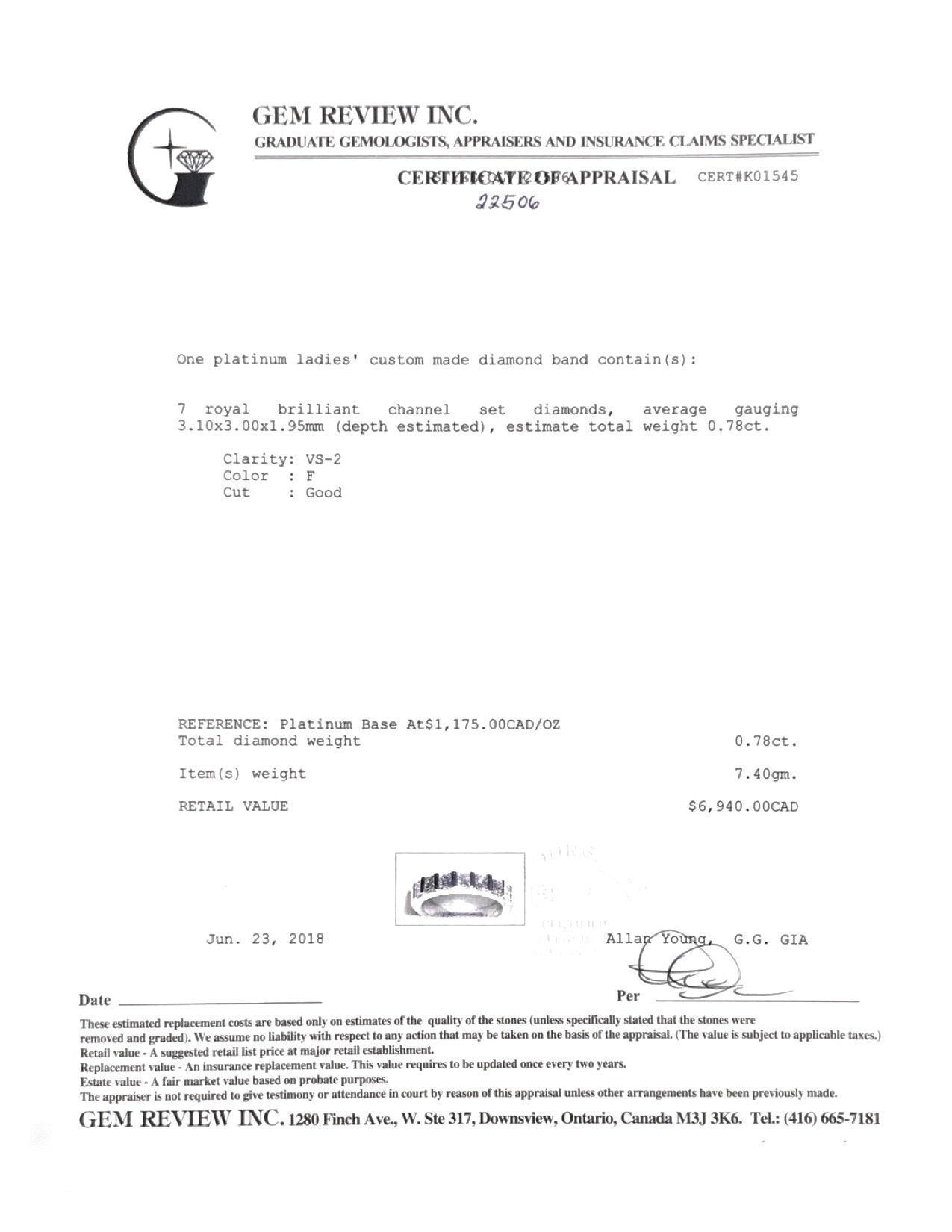 Princess Cut Diamond Band