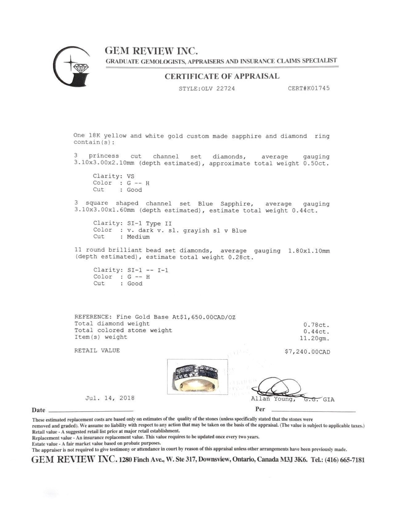 Diamond and Sapphire Ring