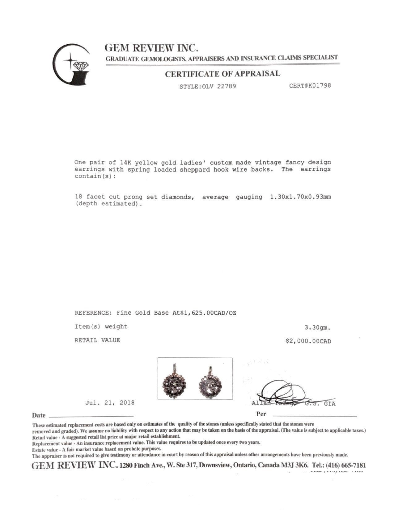 Antique Diamond Earrings