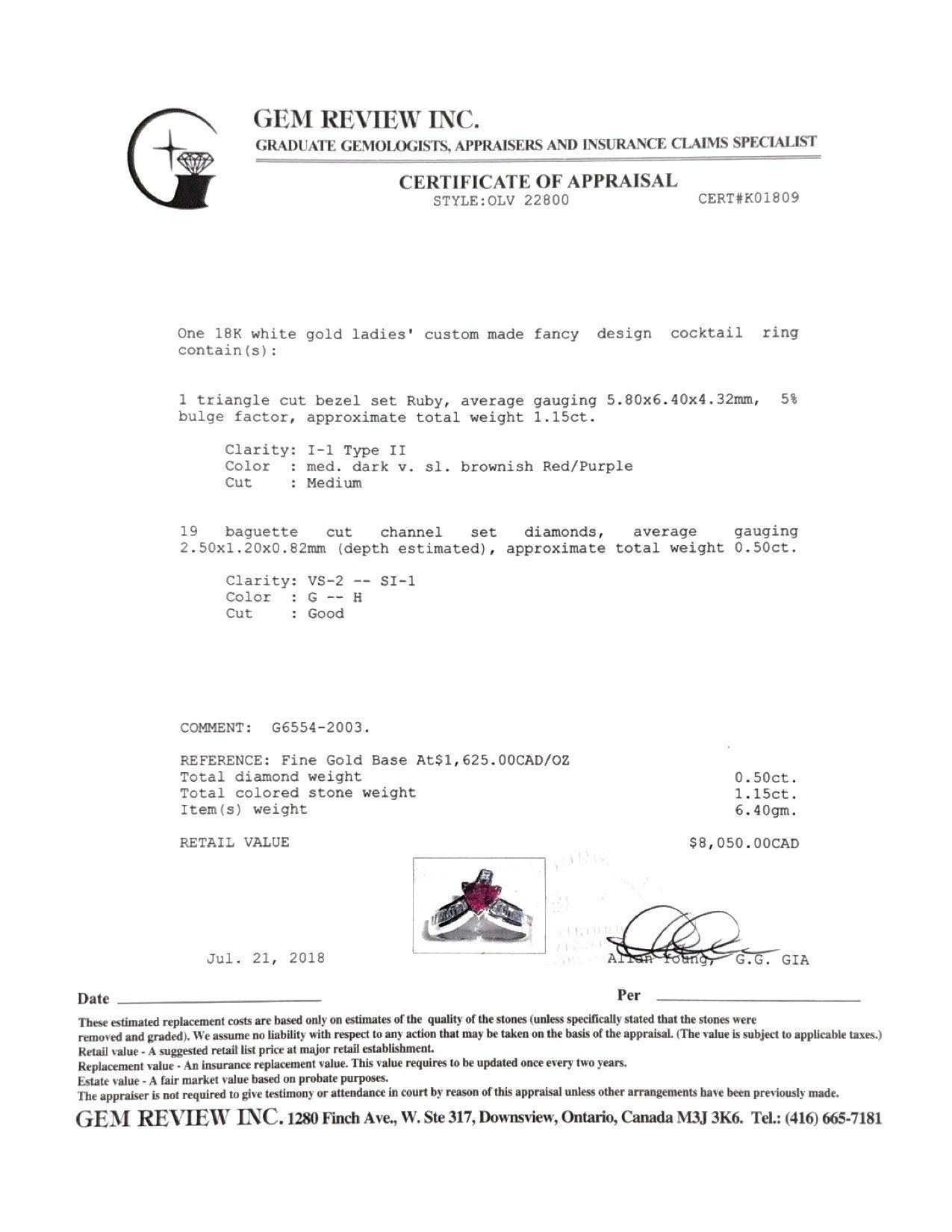 Ruby and Diamond Cocktail Ring