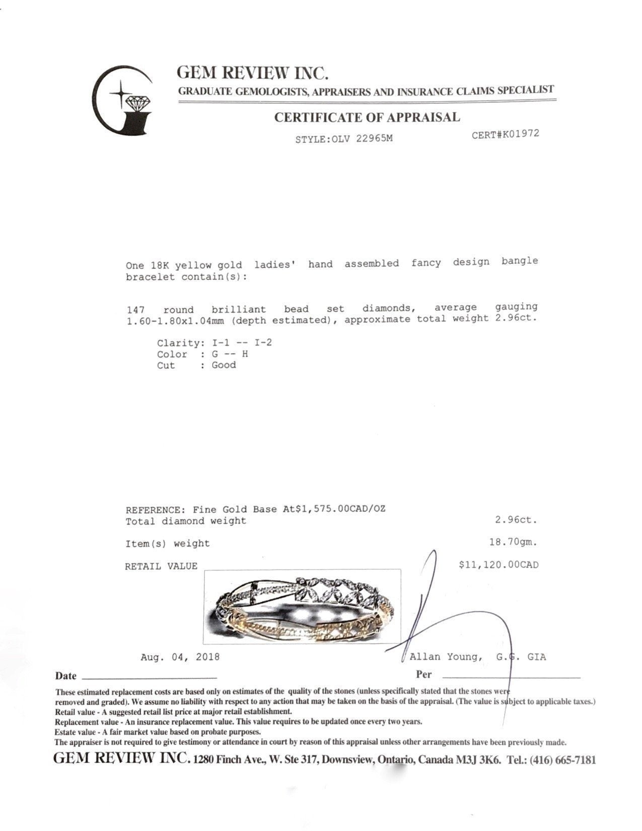 Diamond Bangle Bracelet