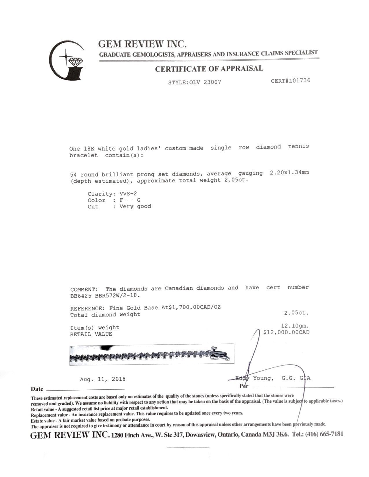 Diamond Tennis Bracelet