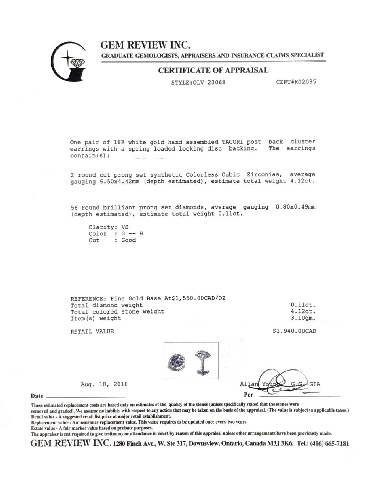 Tacori Encore Diamond Stud Earrings