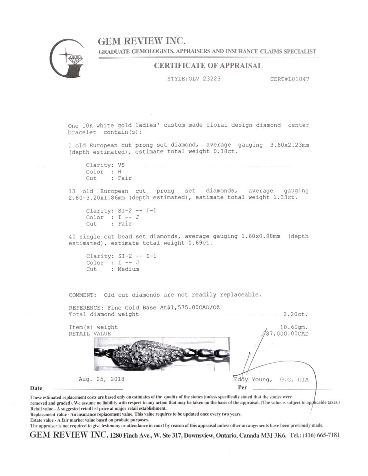 Antique Diamond Bracelet