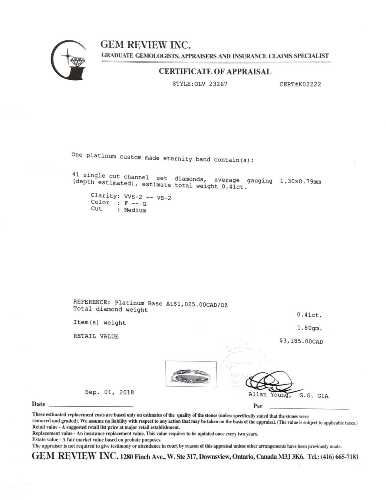 Antique Diamond Eternity Band Ring