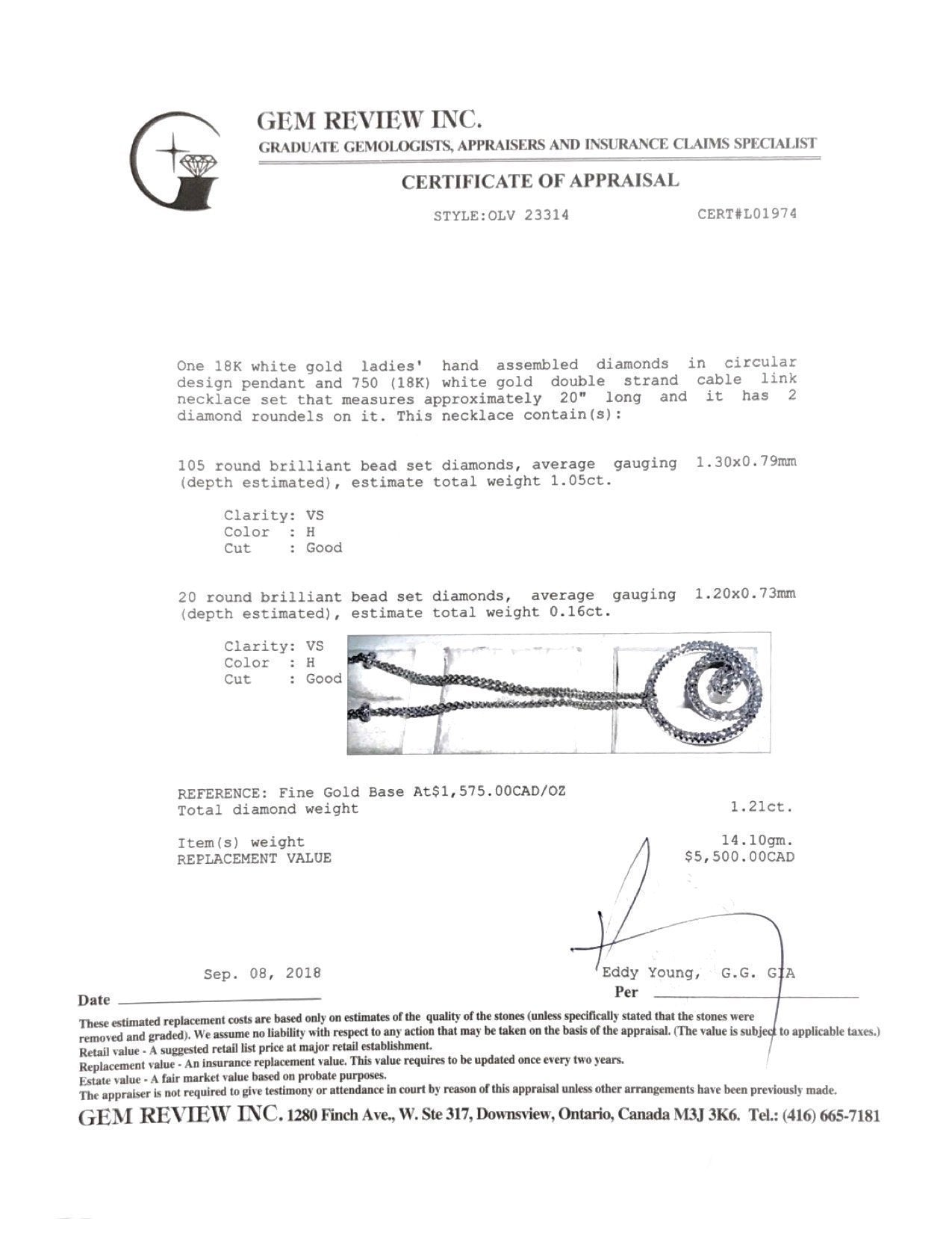 Diamond Pendant Necklace