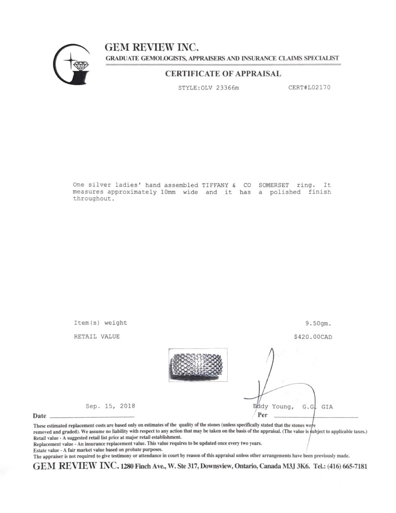 Tiffany & Co. Somerset Ring