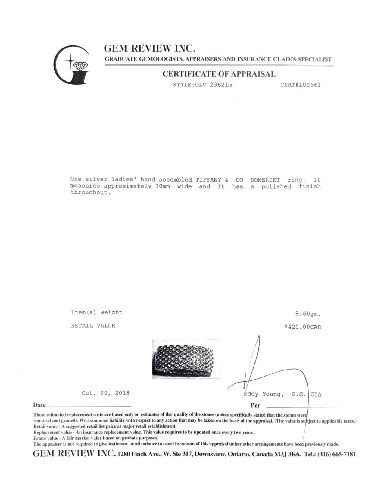 Tiffany & Co. Somerset Ring