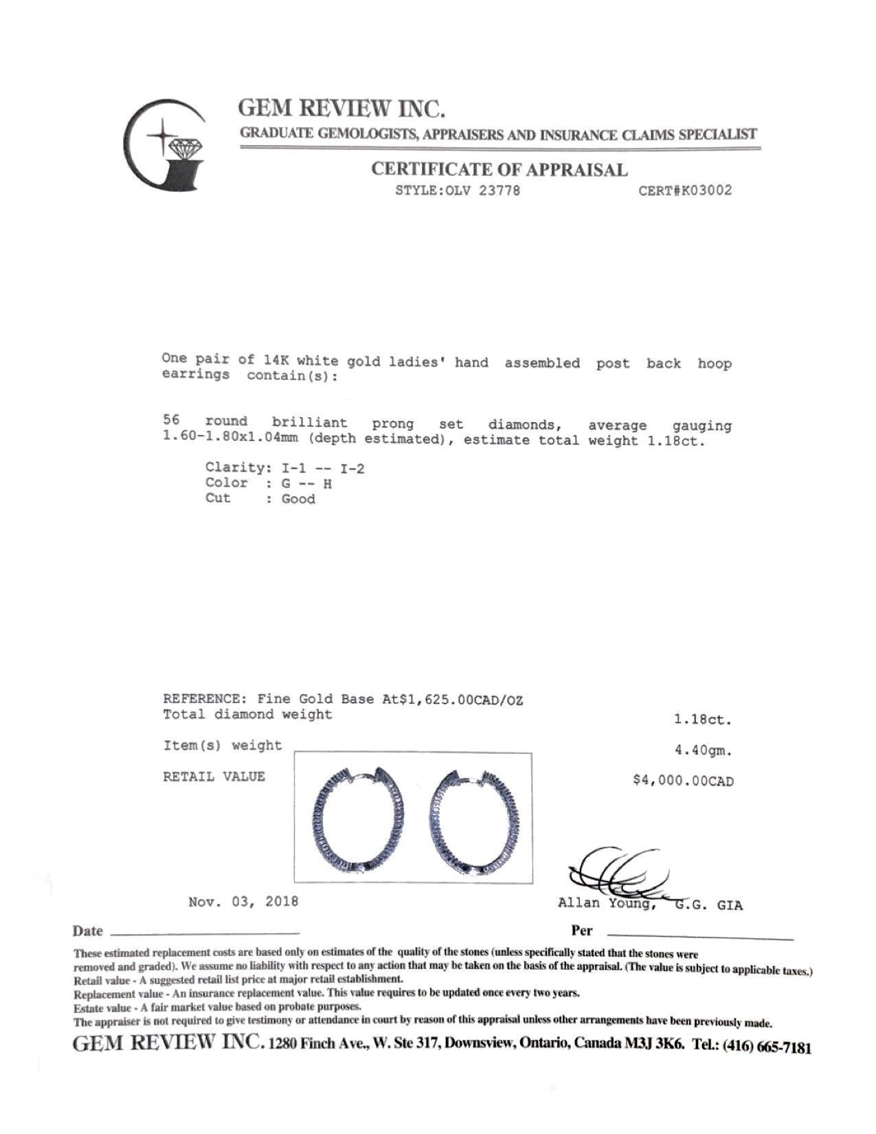 Diamond Hoop Earrings