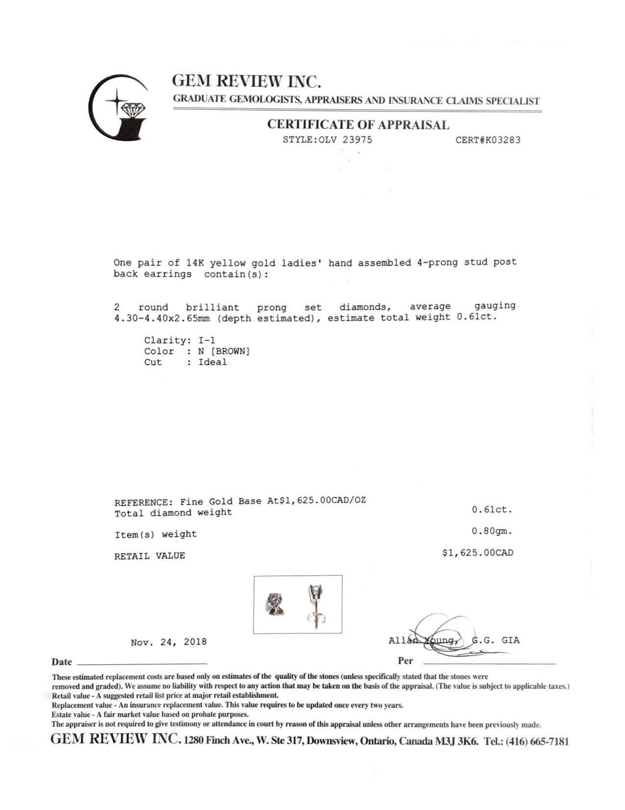 Diamond Stud Earrings