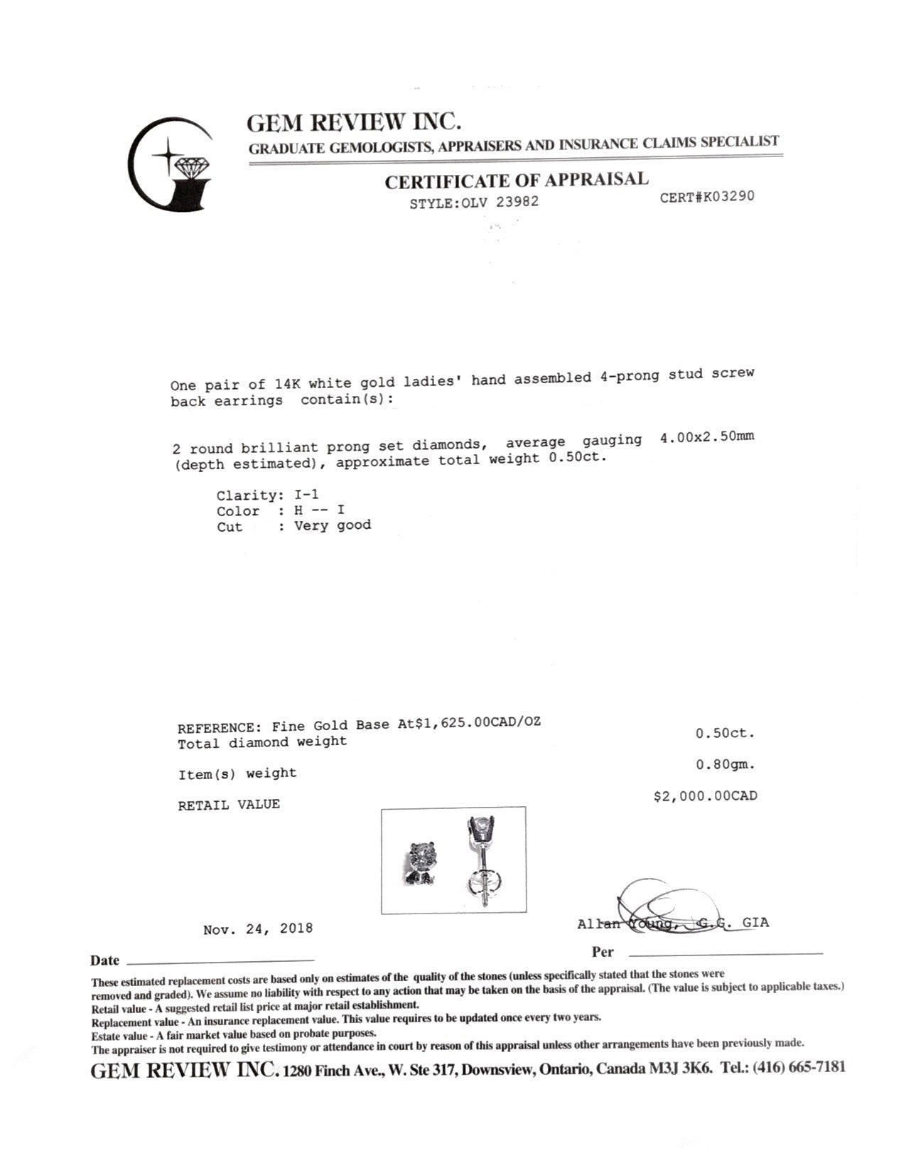 Diamond Stud Earrings