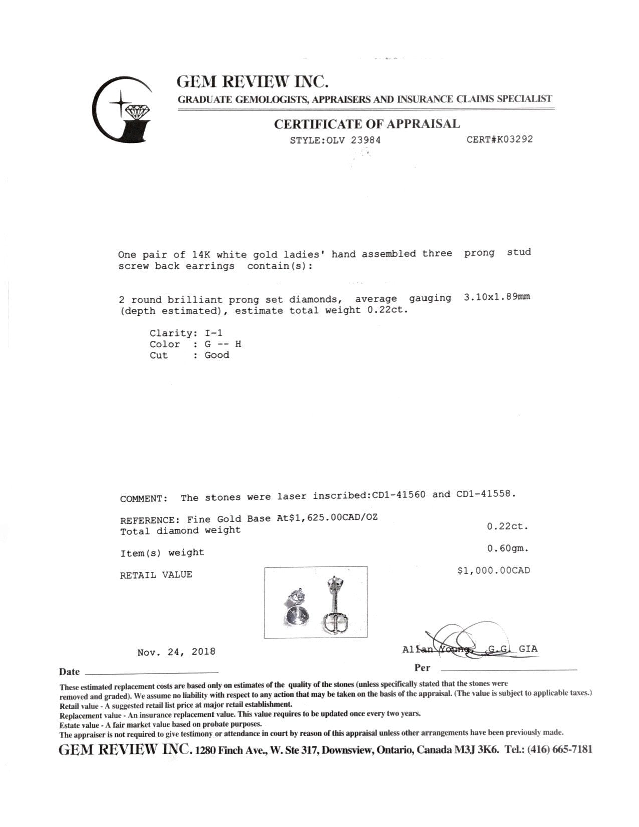 Diamond Stud Earrings