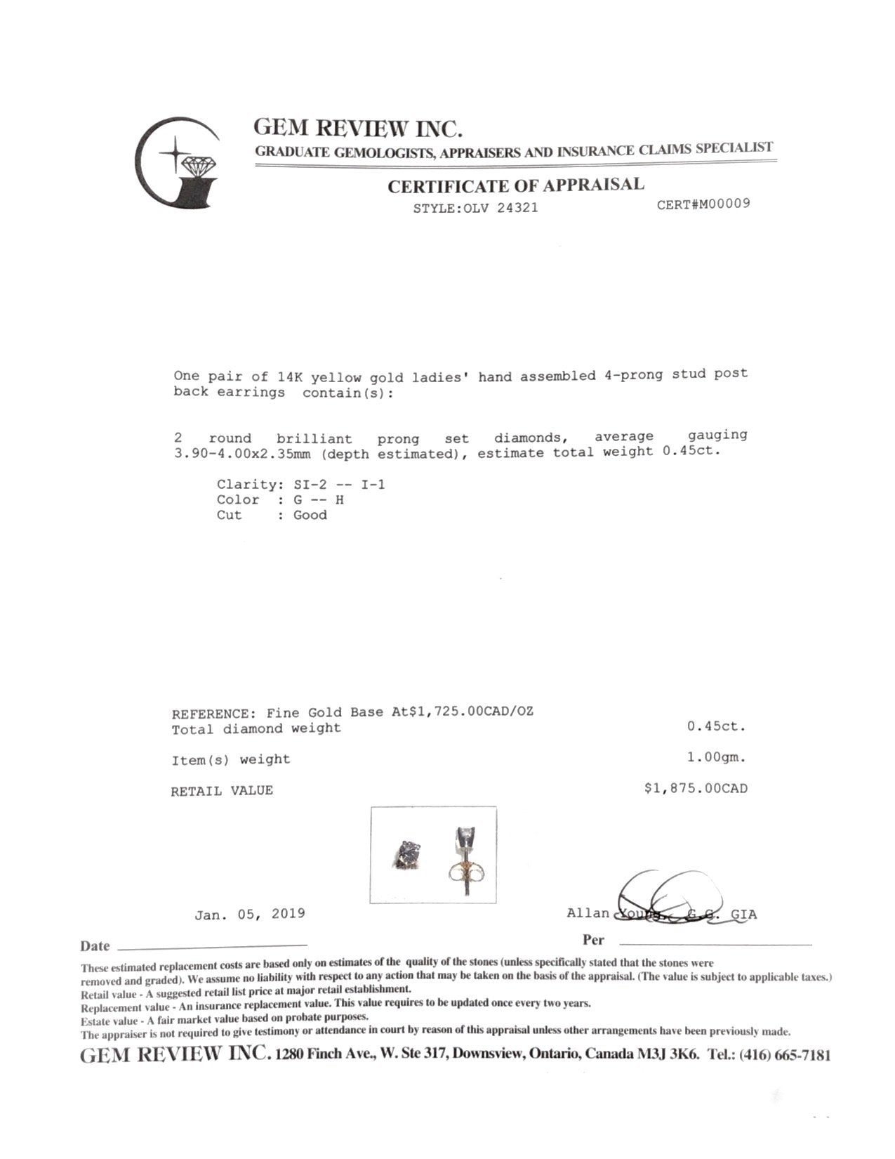 Diamond Stud Earrings