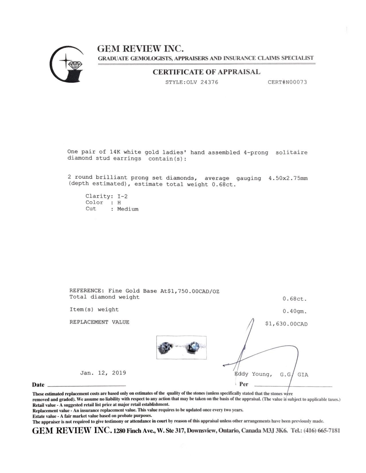 Diamond Stud Earrings