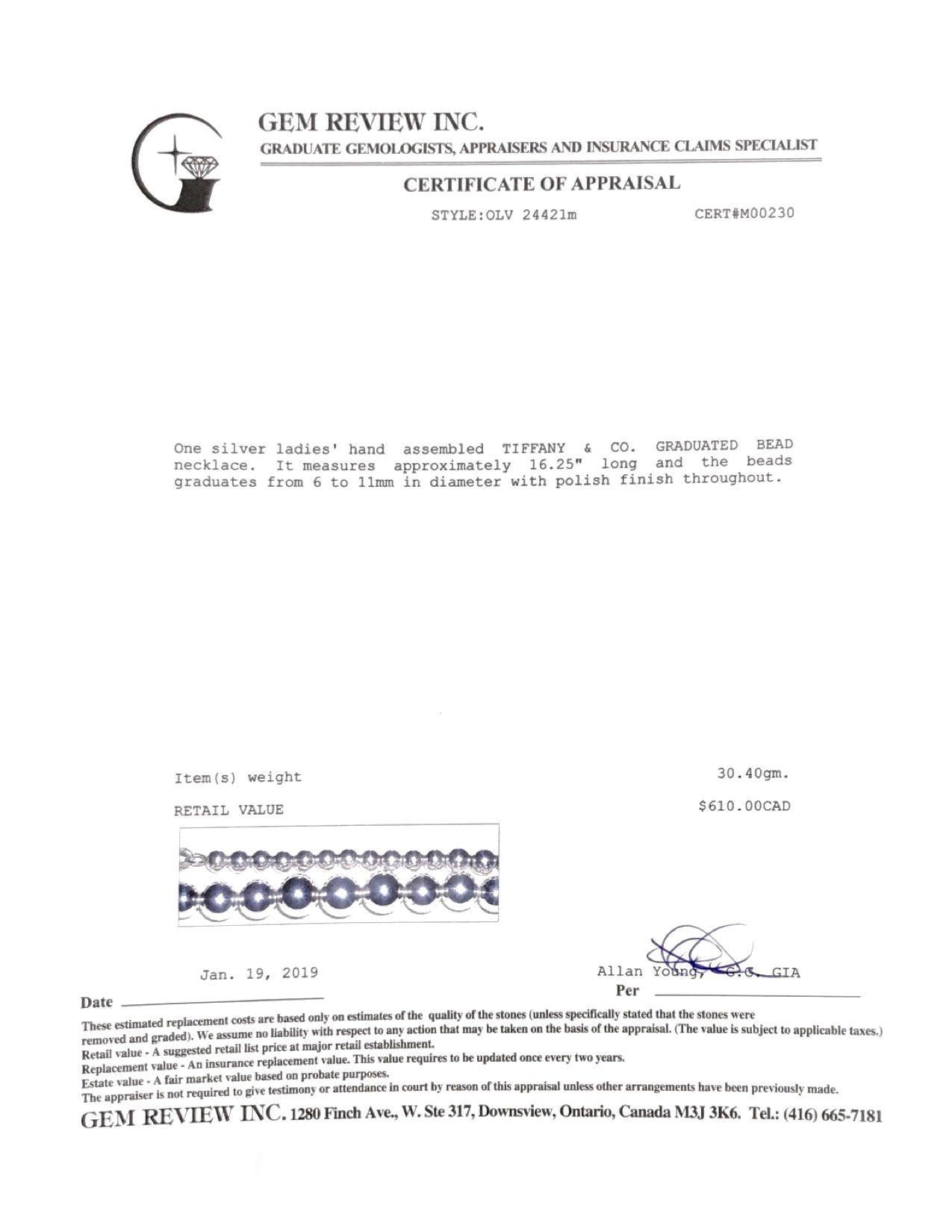 Tiffany & Co. HardWear Graduated Ball Necklace