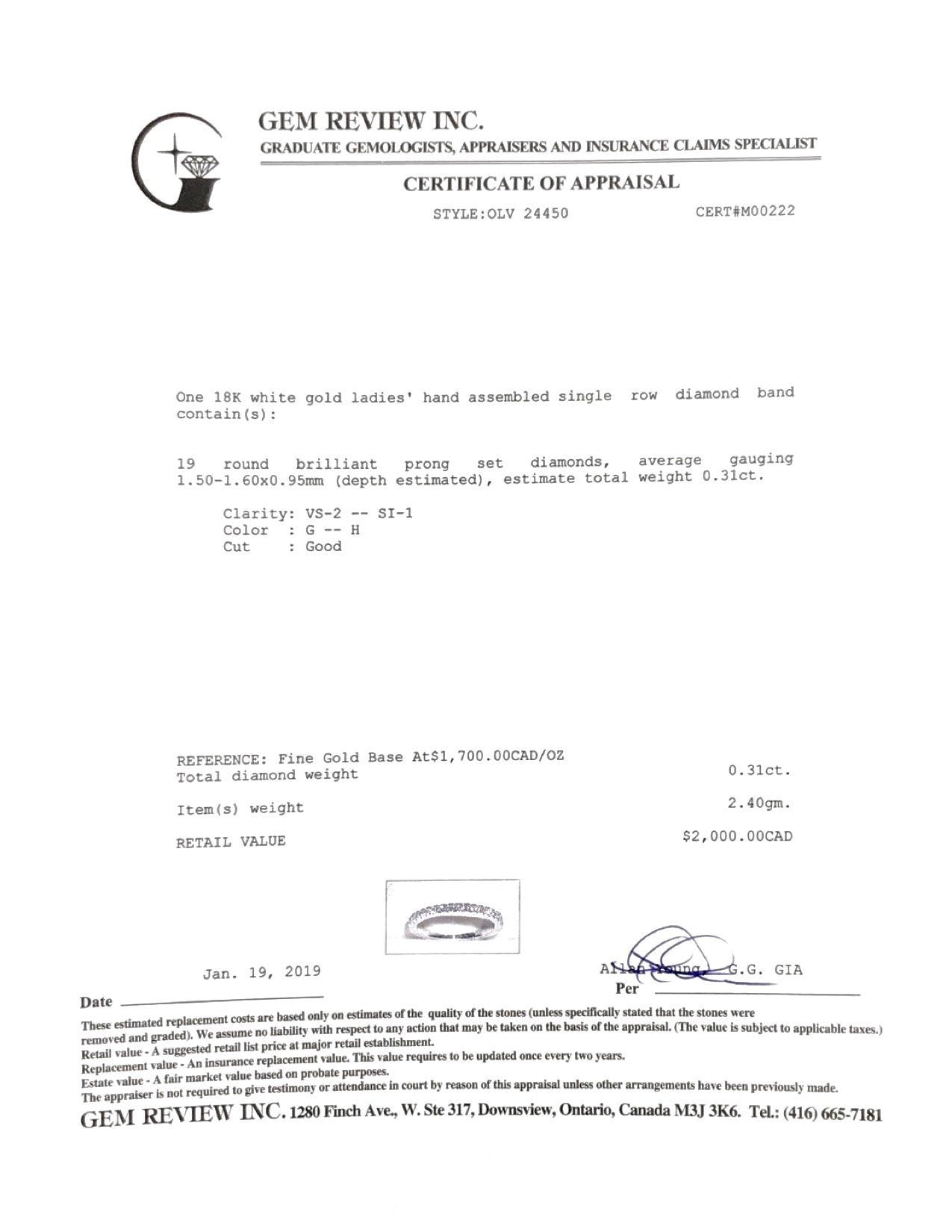 Half-Circle Diamond Wedding Band Ring