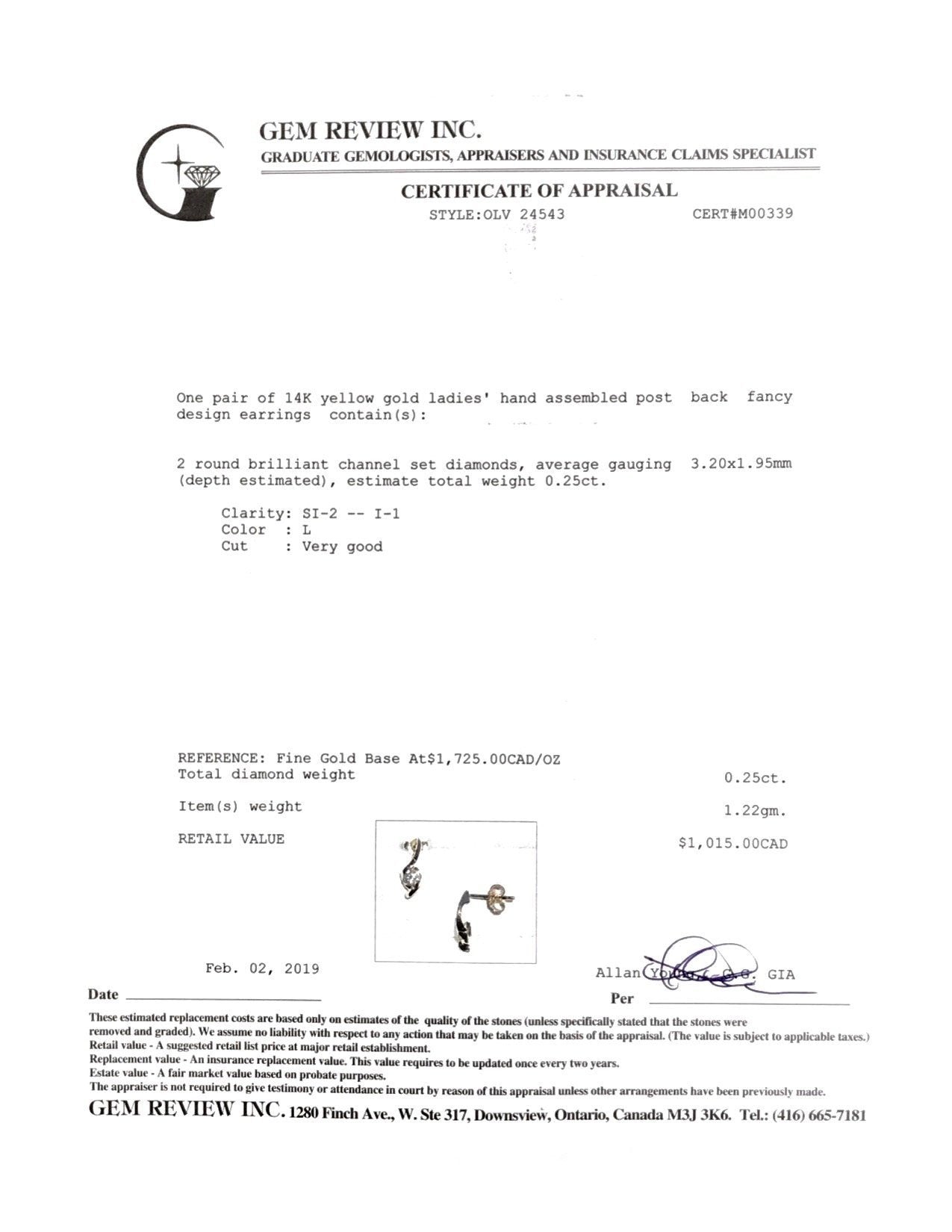 Diamond Drop Earrings