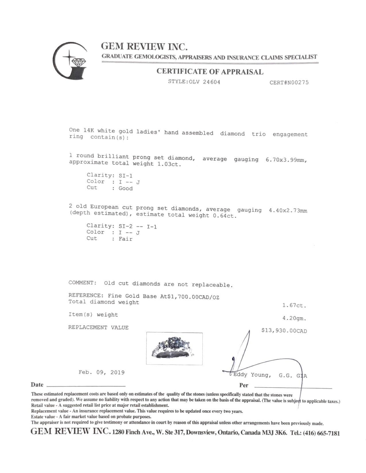 Three Stone Diamond Ring