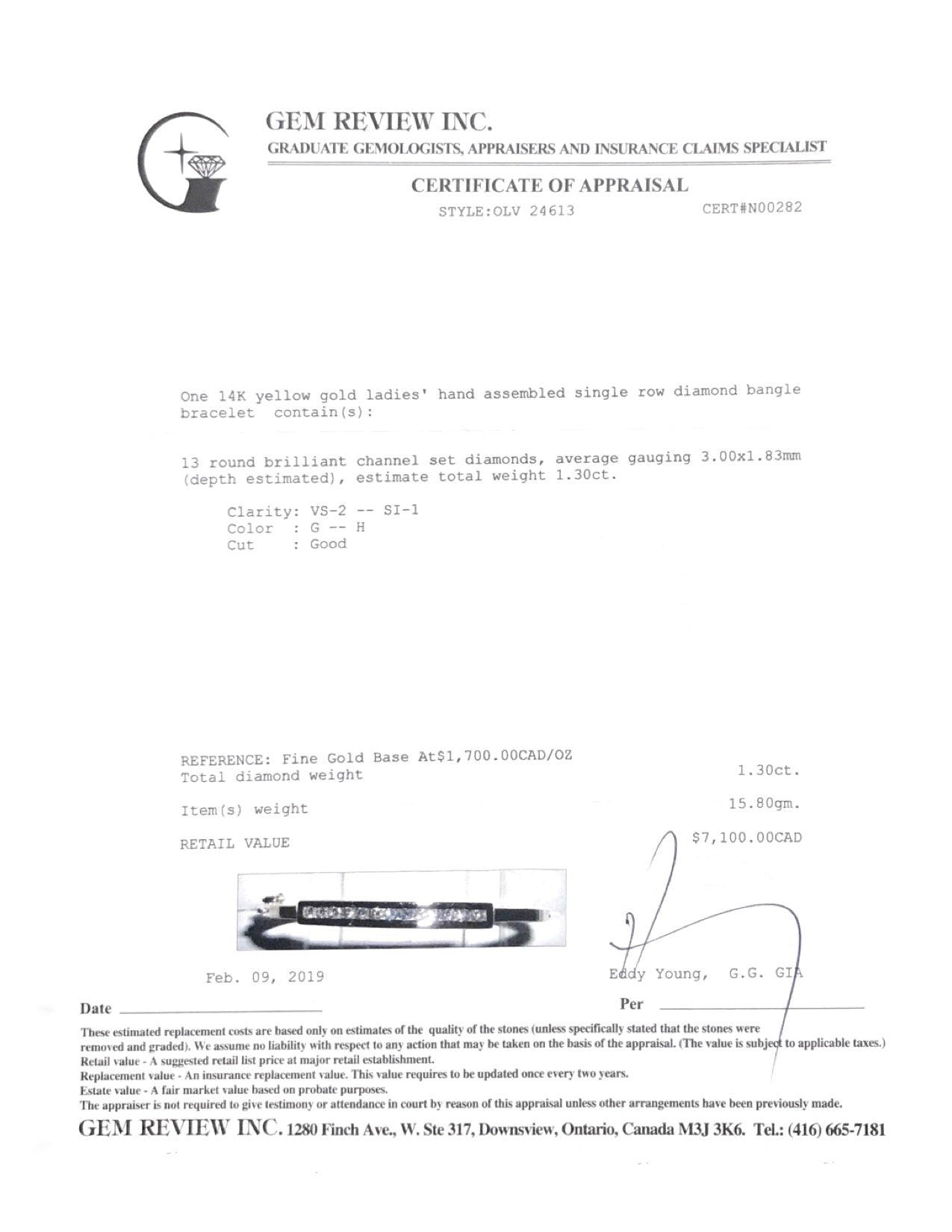 Diamond Bangle Bracelet