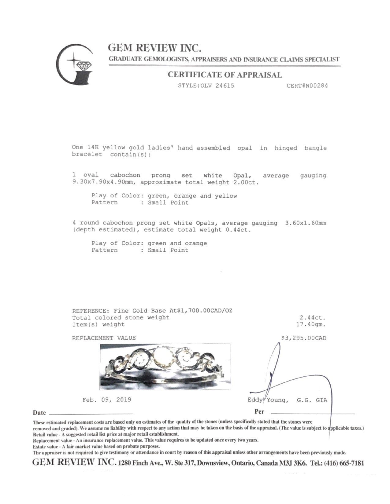 Antique Opal Bangle Bracelet