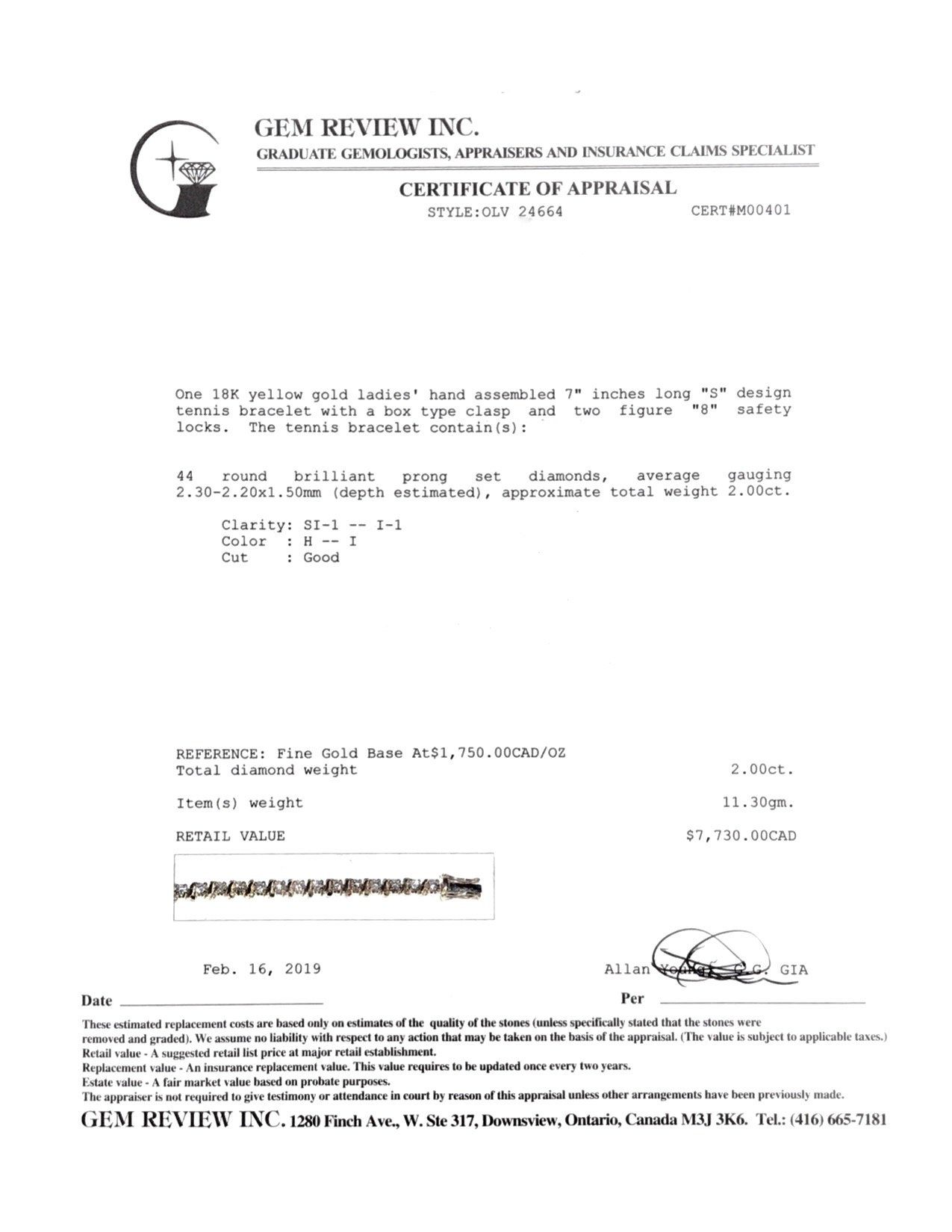 Diamond Tennis Bracelet