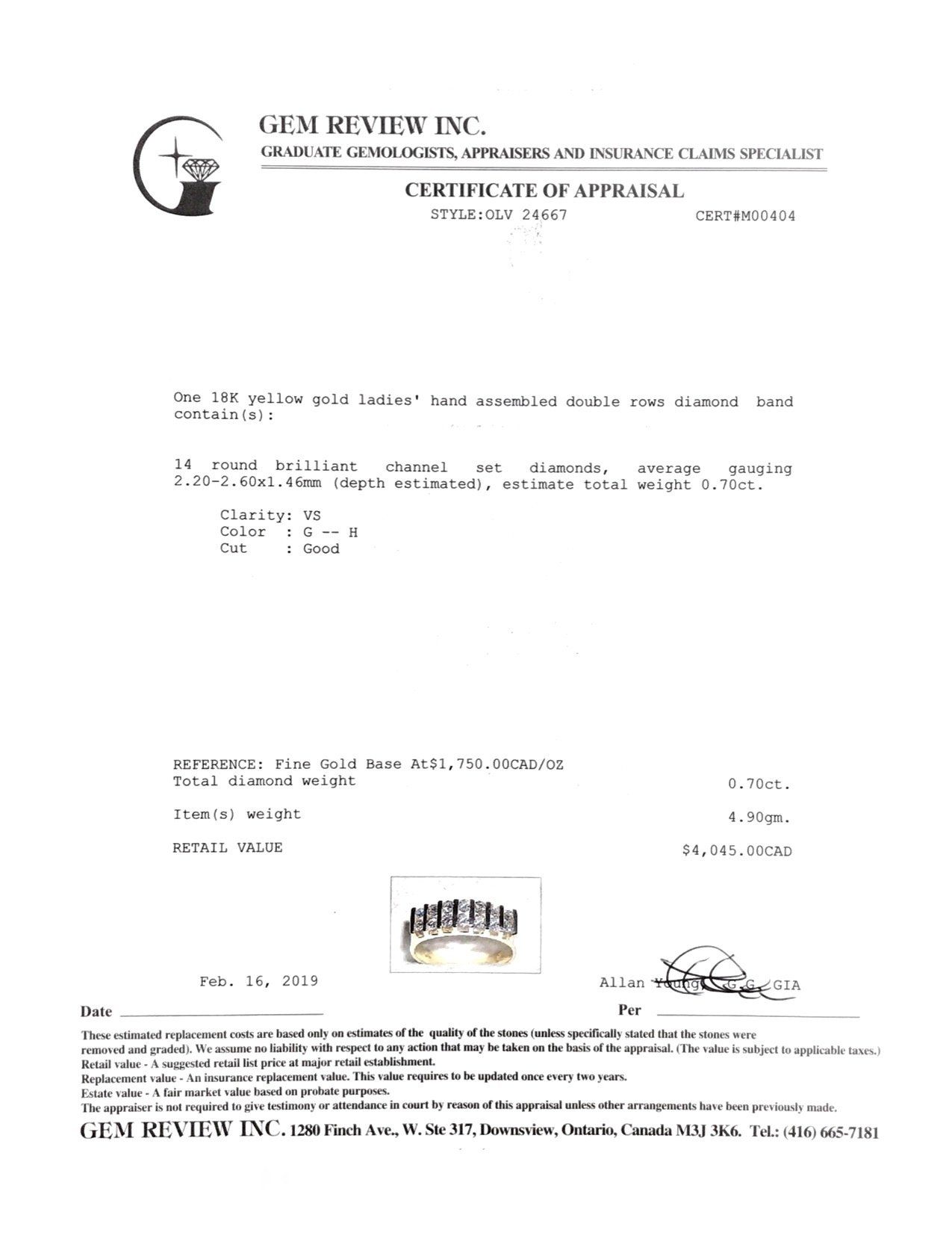 Two-Row Channel-Set Diamond Band Ring