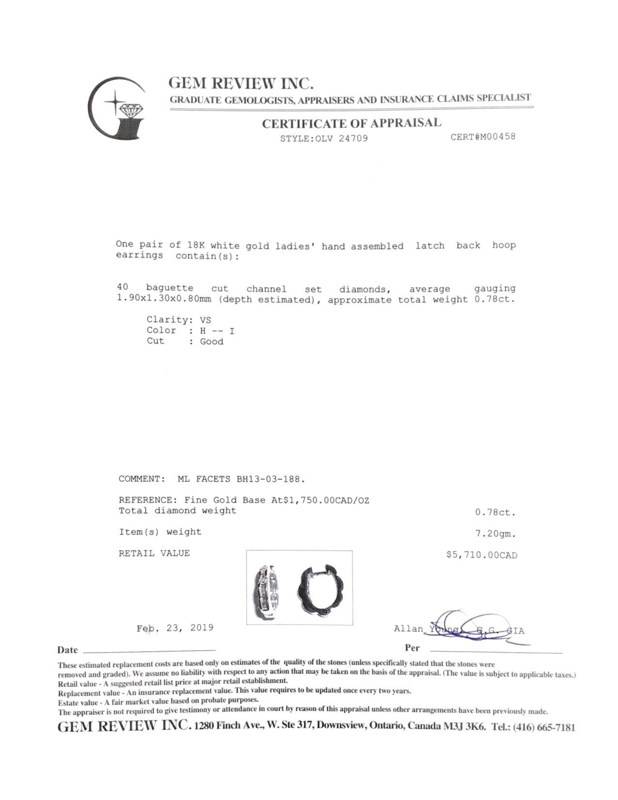 Diamond Hoop Earrings