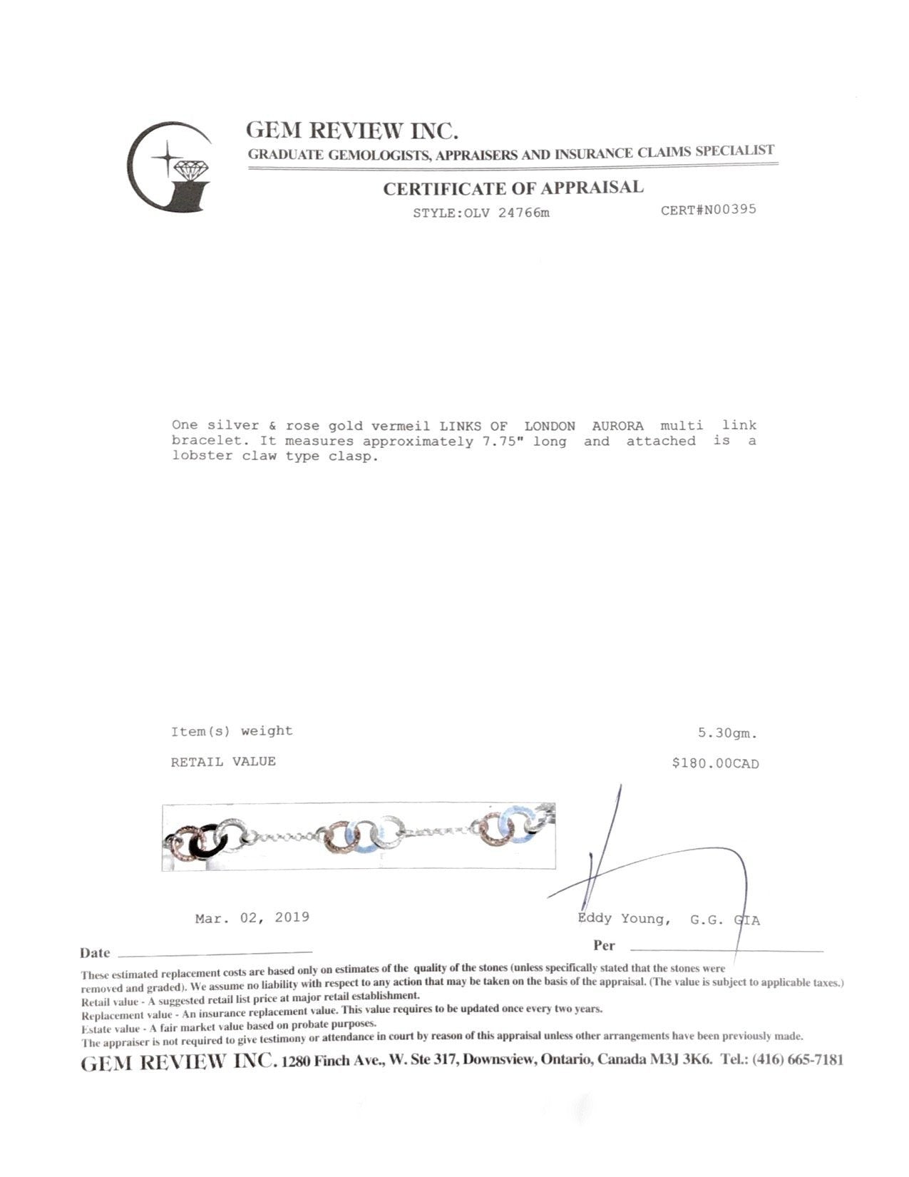 Links of London Aurora Two-Tone Multi Link Bracelet