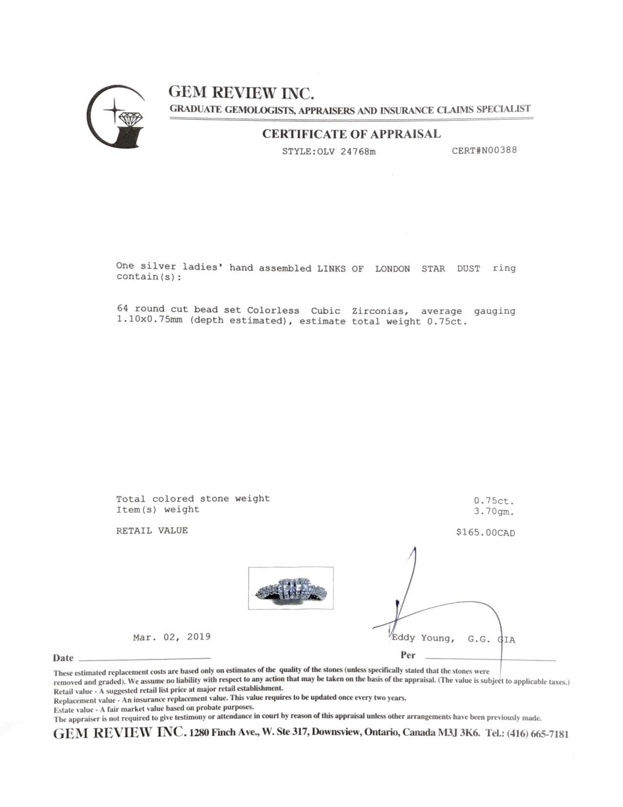 Links of London Star Dust Ring