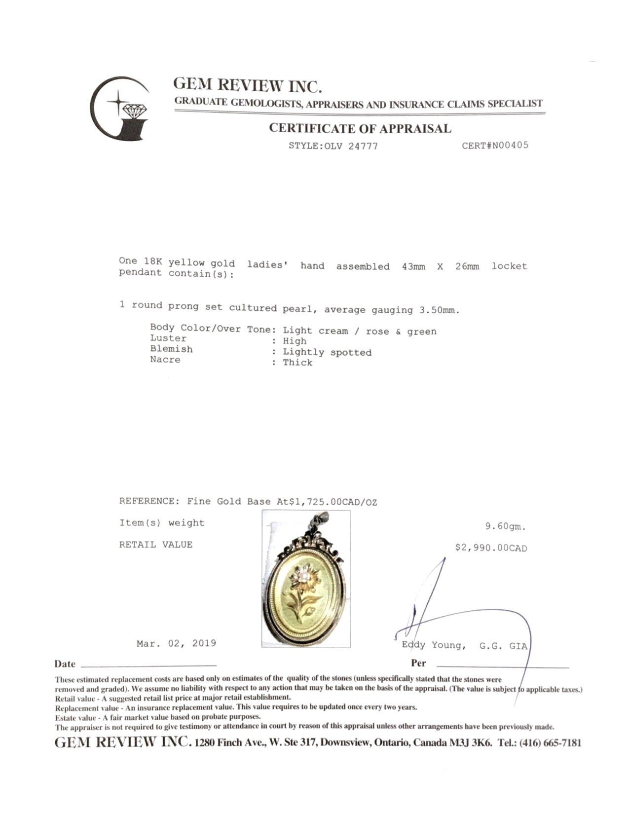 Antique Locket Pendant