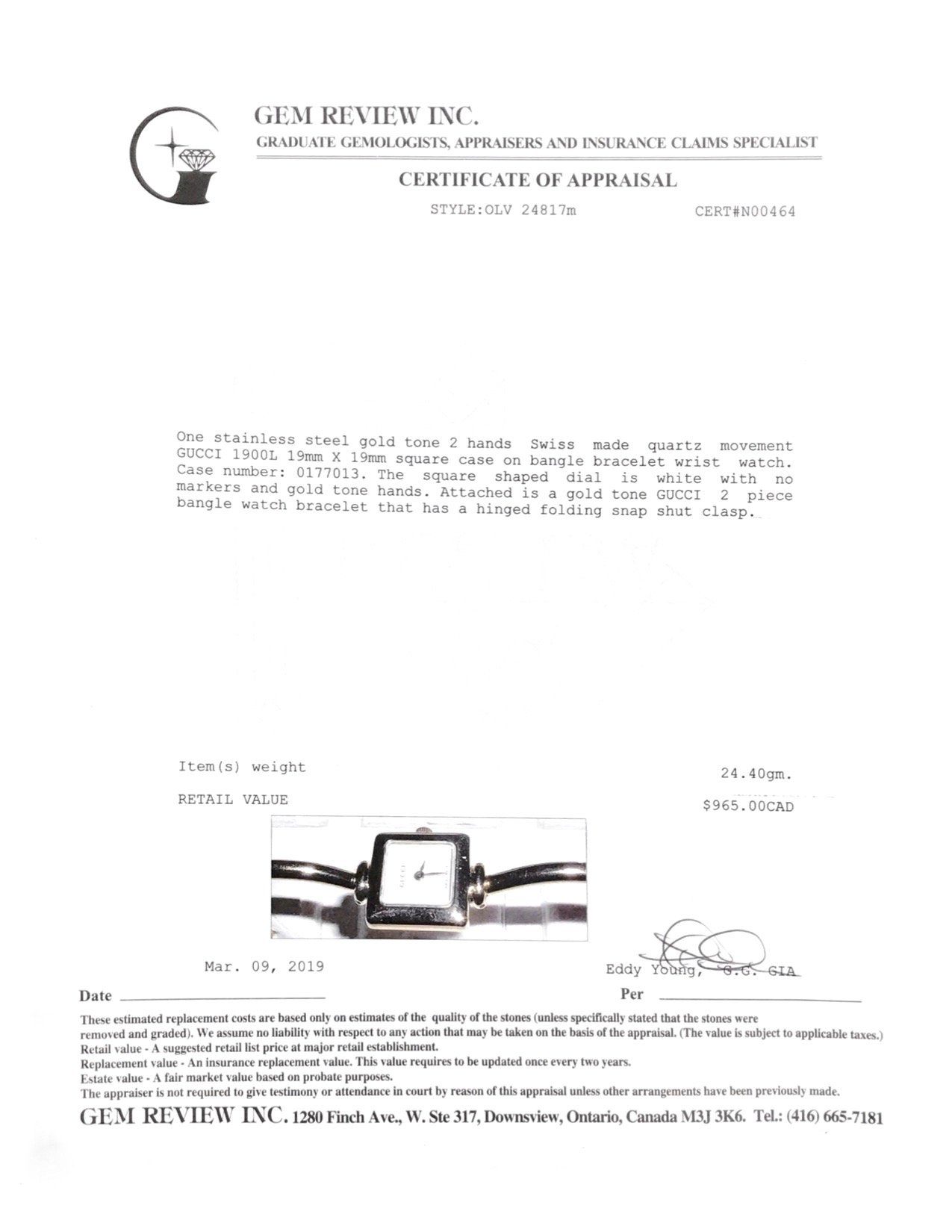 Gucci 1900 Series Watch