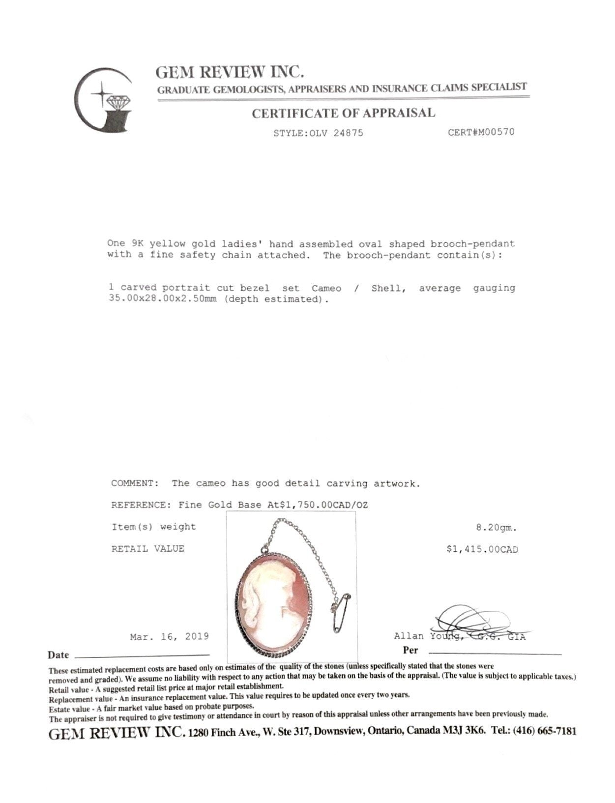 Antique Cameo Brooch/Pendant